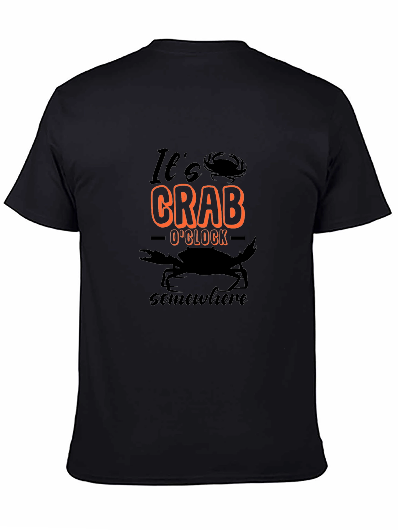 Its Crab OClock Somewhere T-Shirt - Black