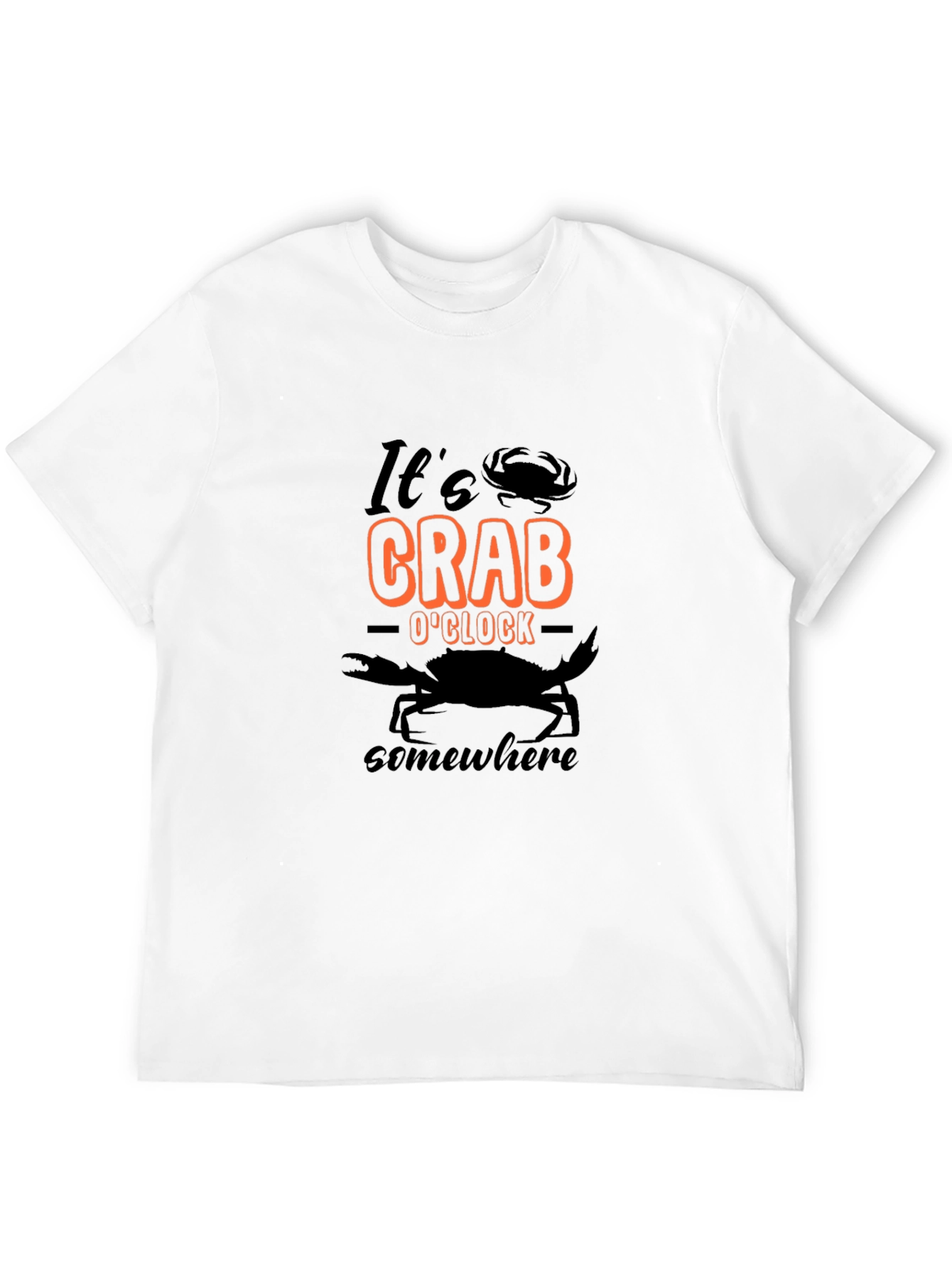 Its Crab OClock Somewhere T-Shirt - Black