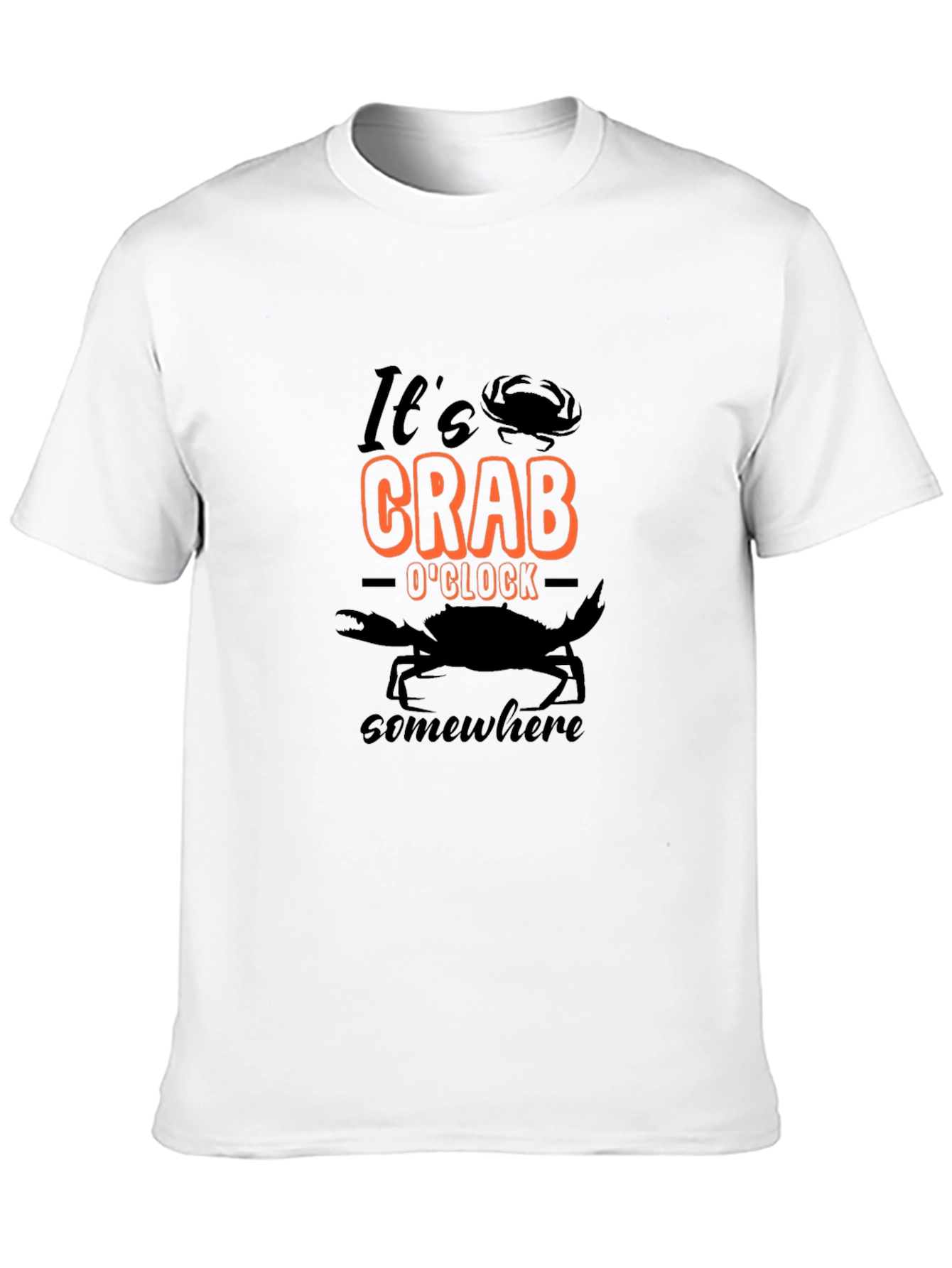 Its Crab OClock Somewhere T-Shirt - Black