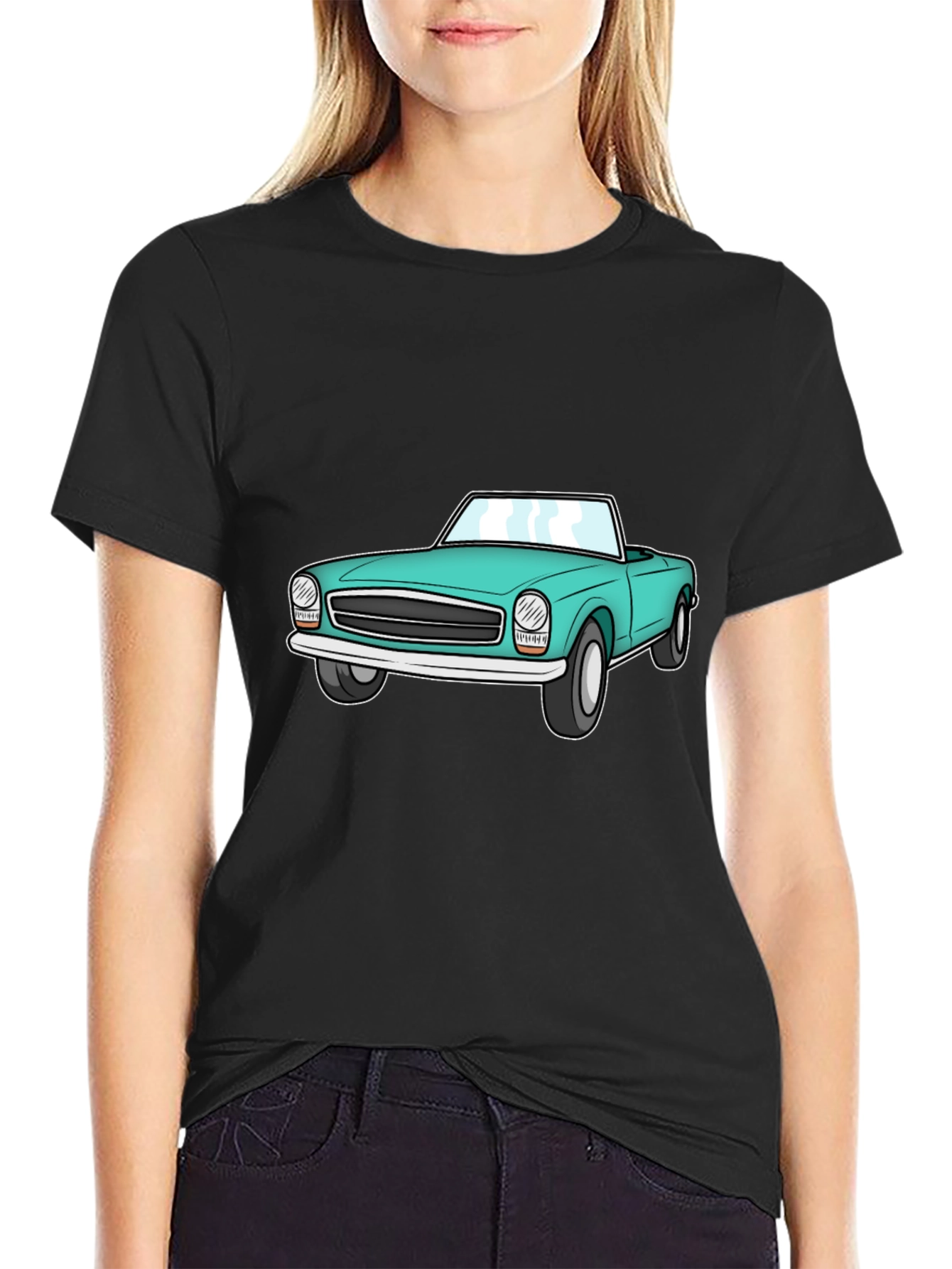 Retro Car Graphic Tee - Cool Roadster Design