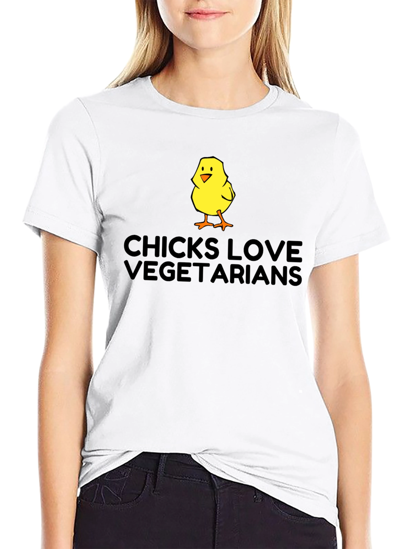 Chicks Love Vegetarians Graphic Tee