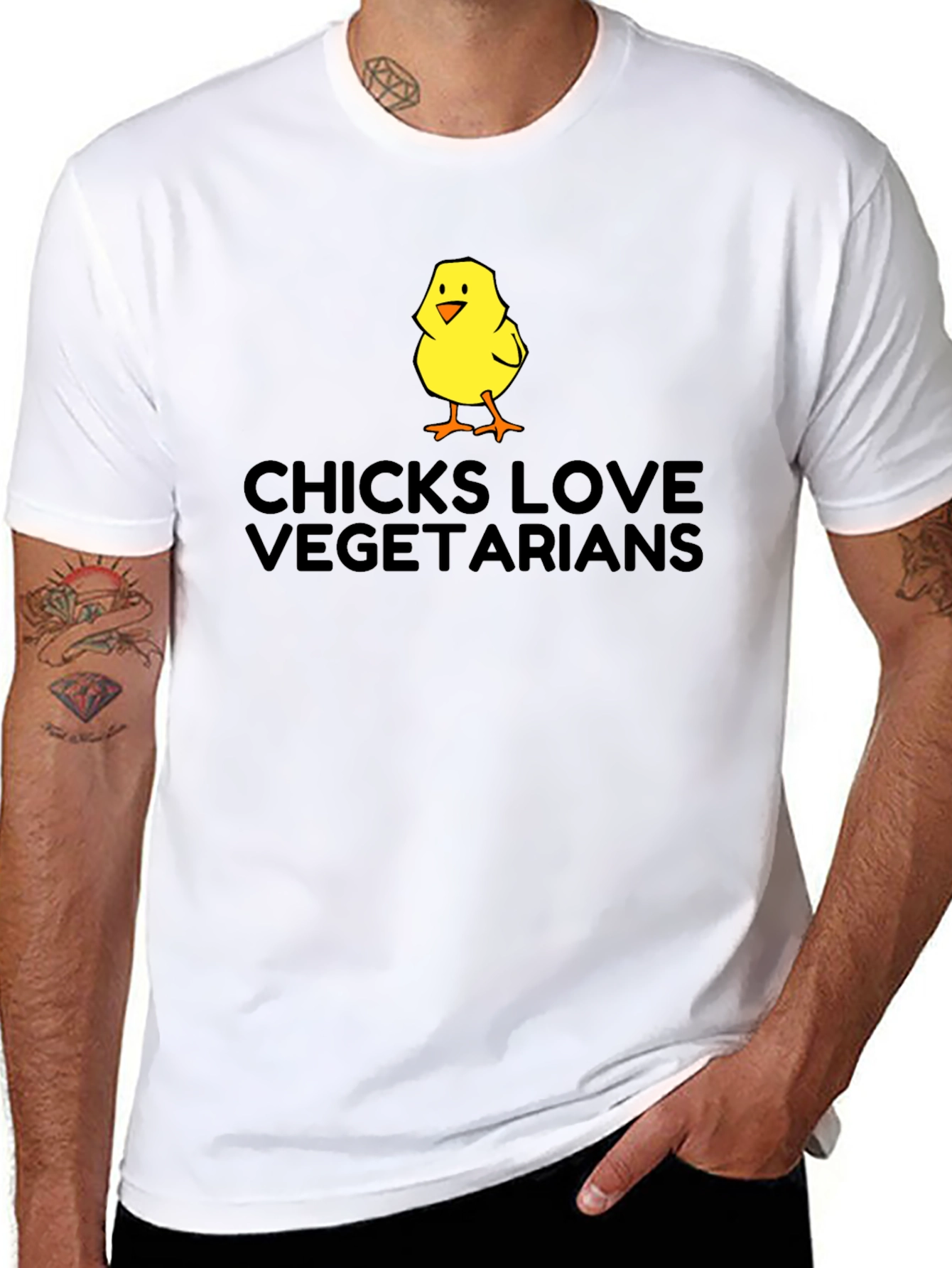 Chicks Love Vegetarians Graphic Tee