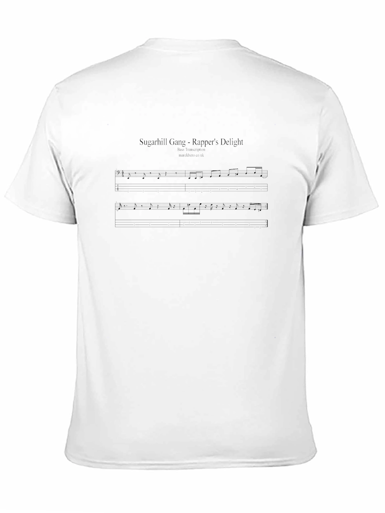 Rappers Delight Sheet Music Black T-Shirt