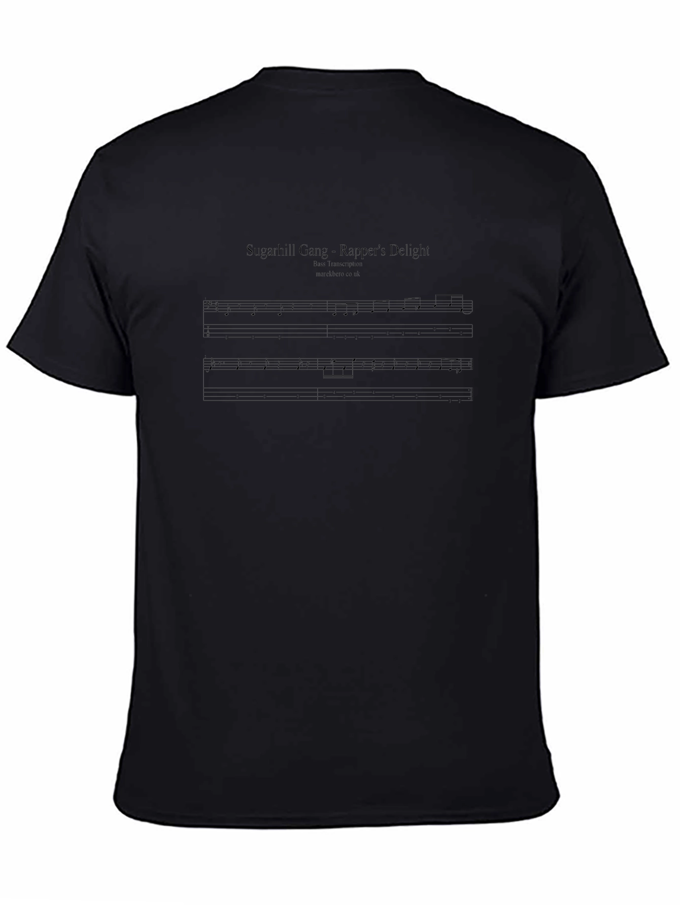 Rappers Delight Sheet Music Black T-Shirt