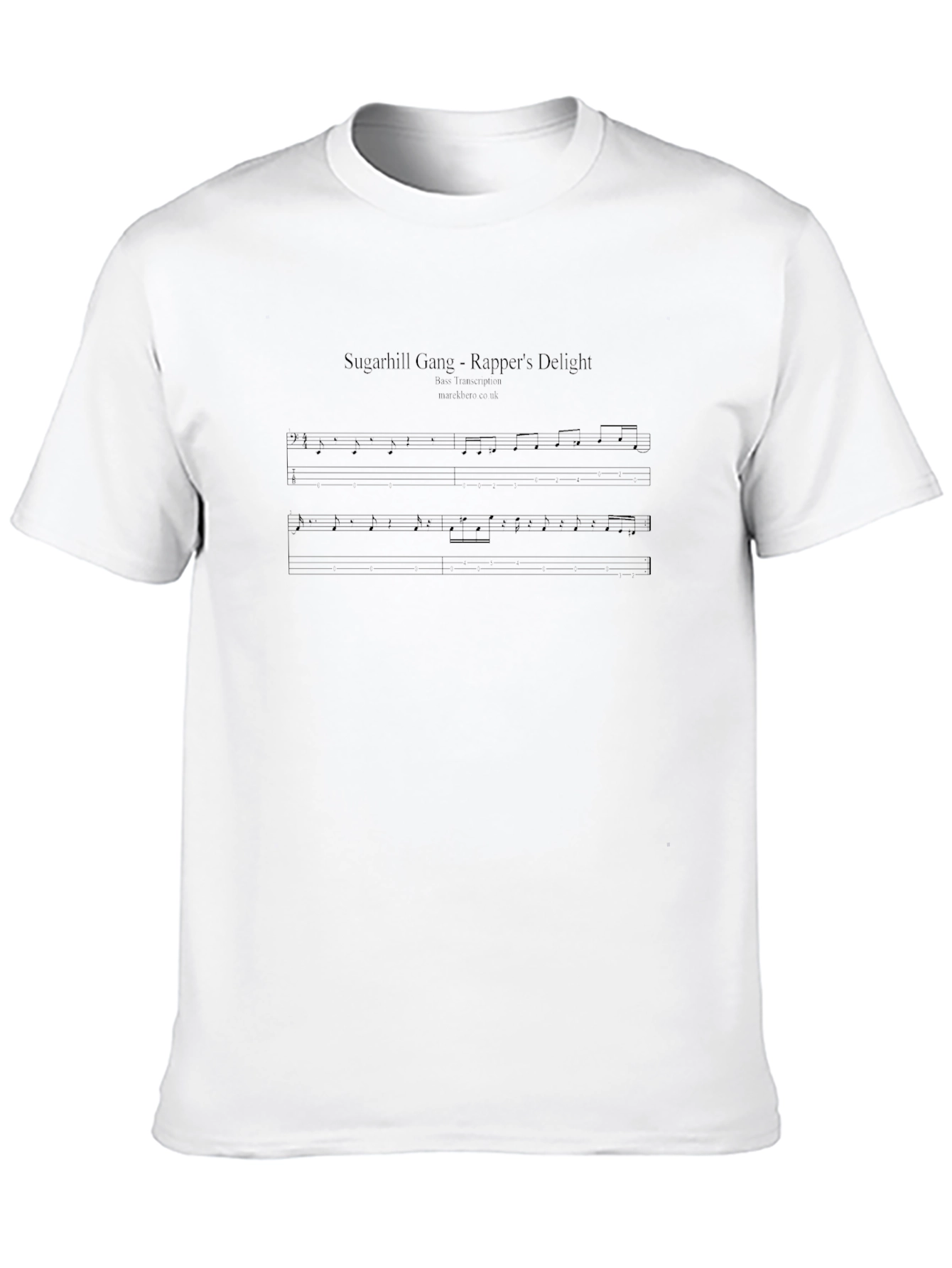 Rappers Delight Sheet Music Black T-Shirt