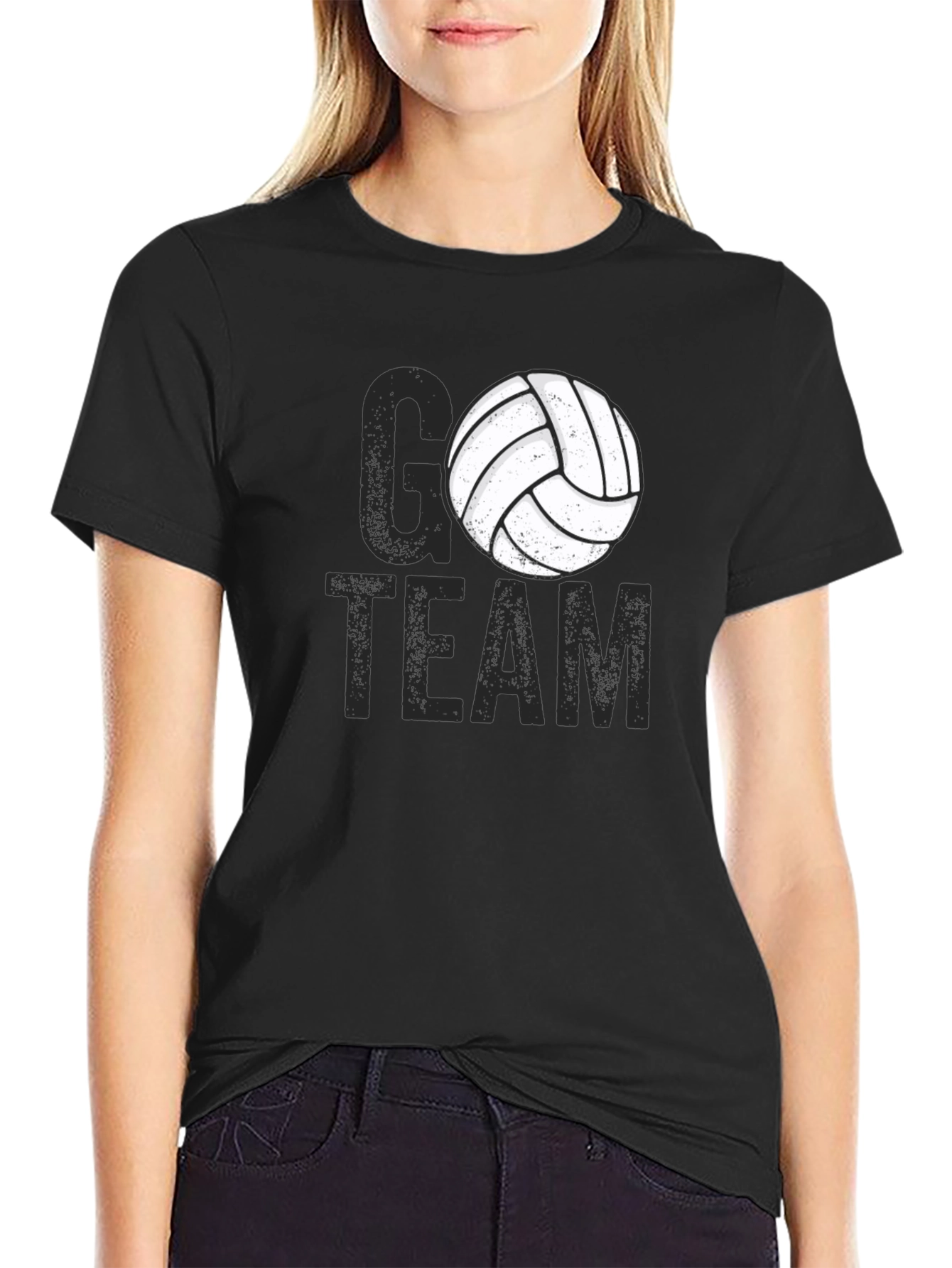 Go Team Volleyball Graphic Tee