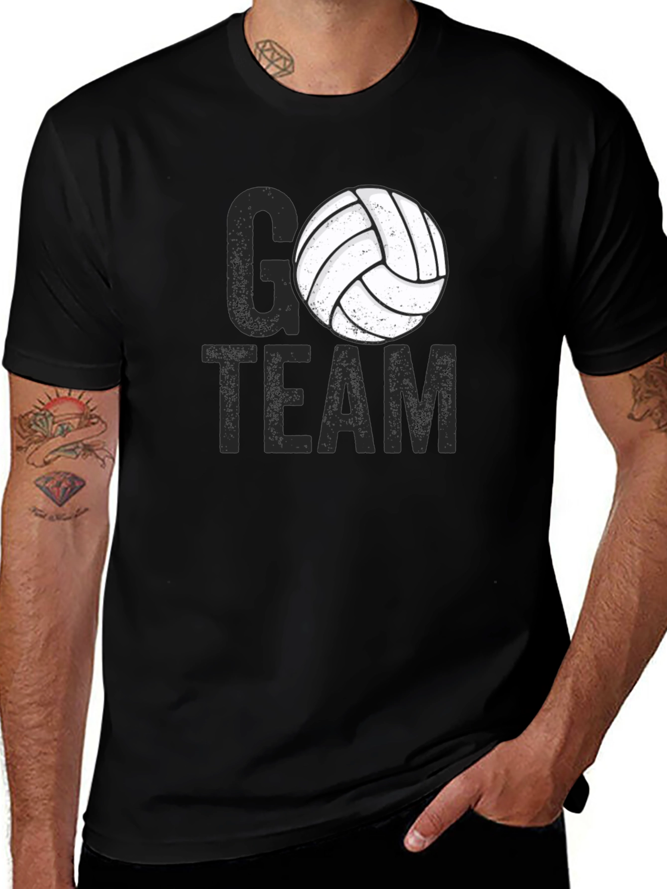 Go Team Volleyball Graphic Tee