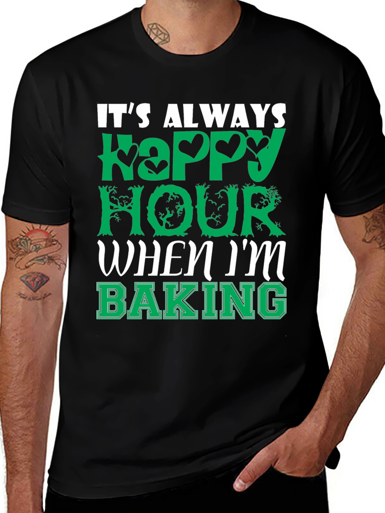 Funny Baking T-Shirt - Always Happy Hour