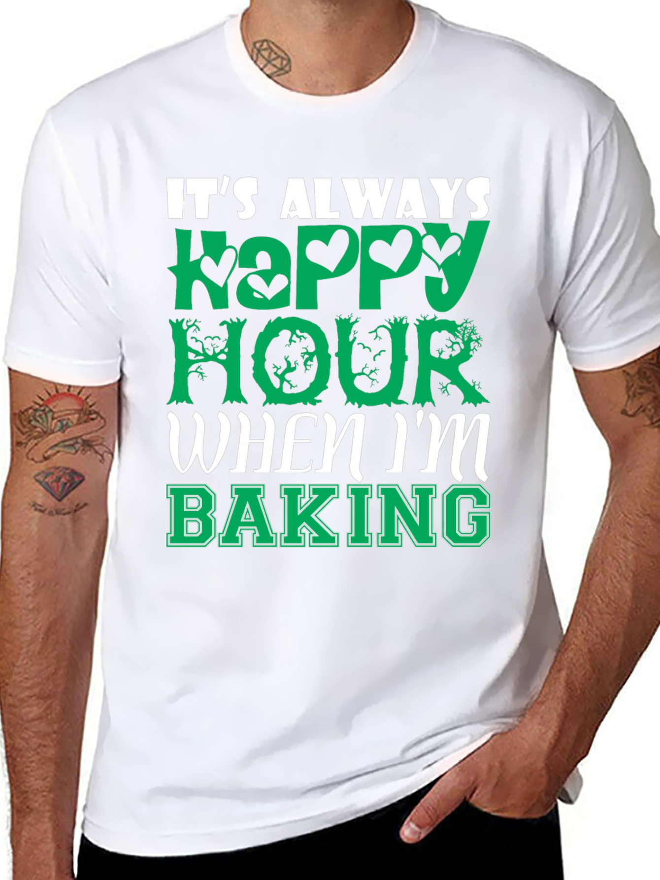 Funny Baking T-Shirt - Always Happy Hour