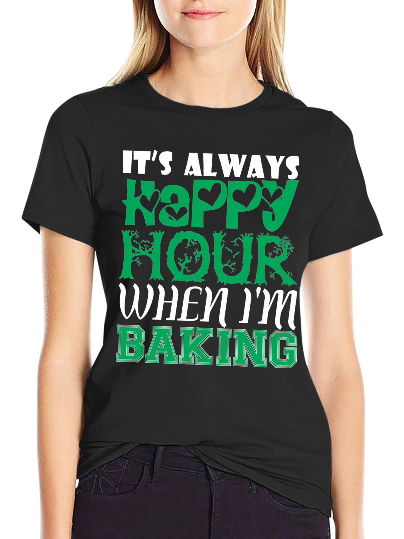 Funny Baking T-Shirt - Always Happy Hour