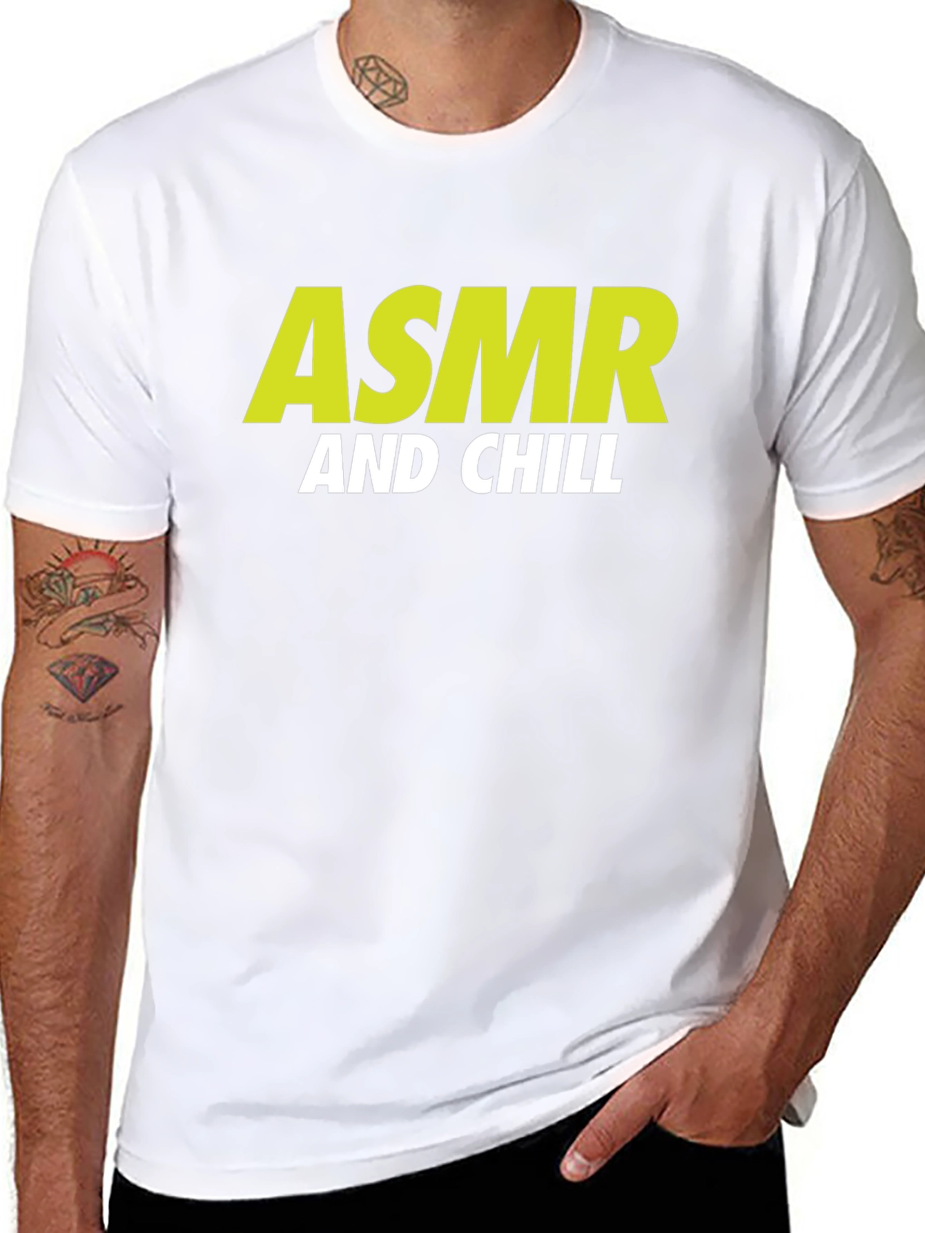 ASMR and Chill Graphic Tee - Relaxing Vibe