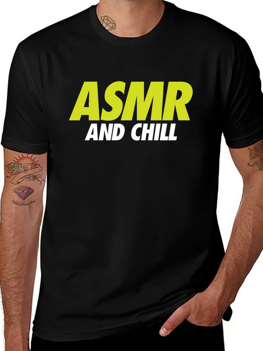 ASMR and Chill Graphic Tee - Relaxing Vibe