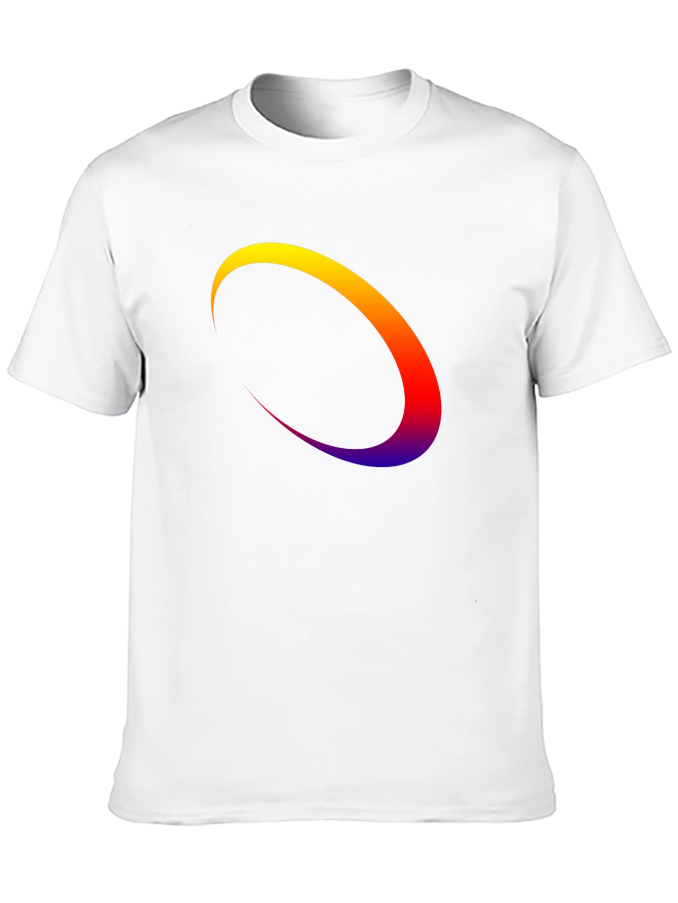 Abstract Arc Graphic Tee - Modern Style