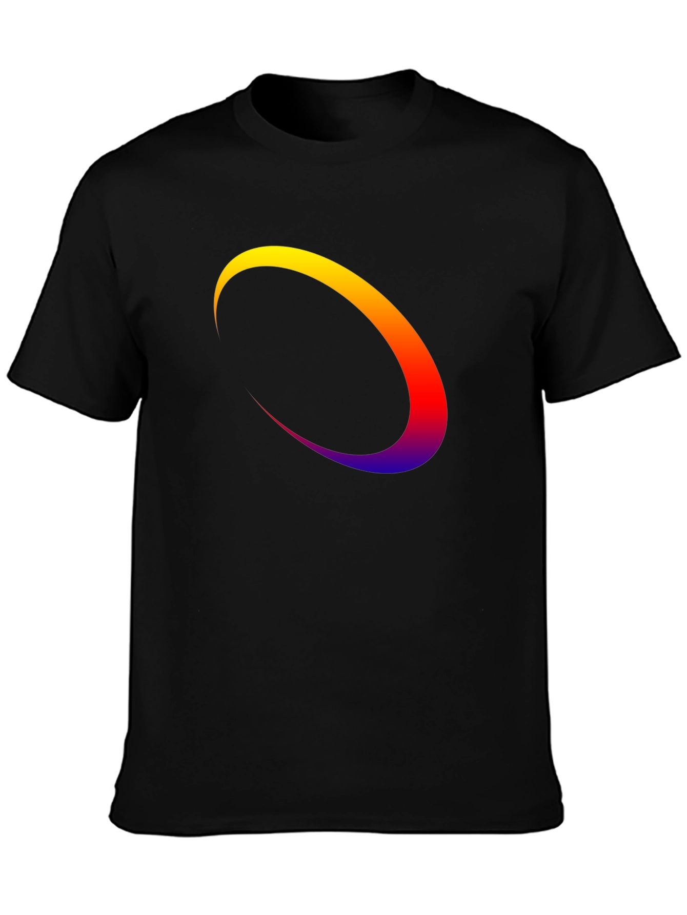 Abstract Arc Graphic Tee - Modern Style