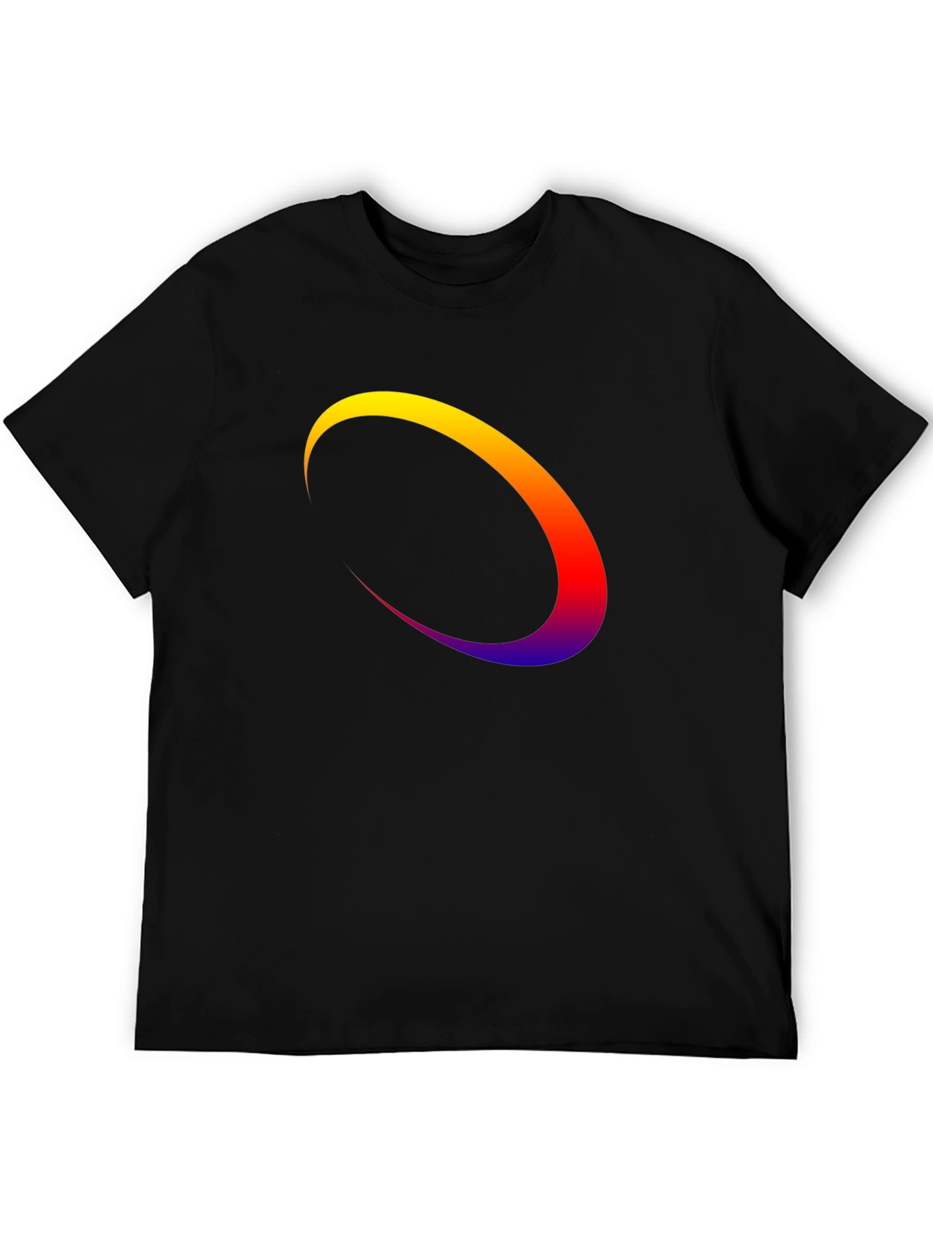 Abstract Arc Graphic Tee - Modern Style