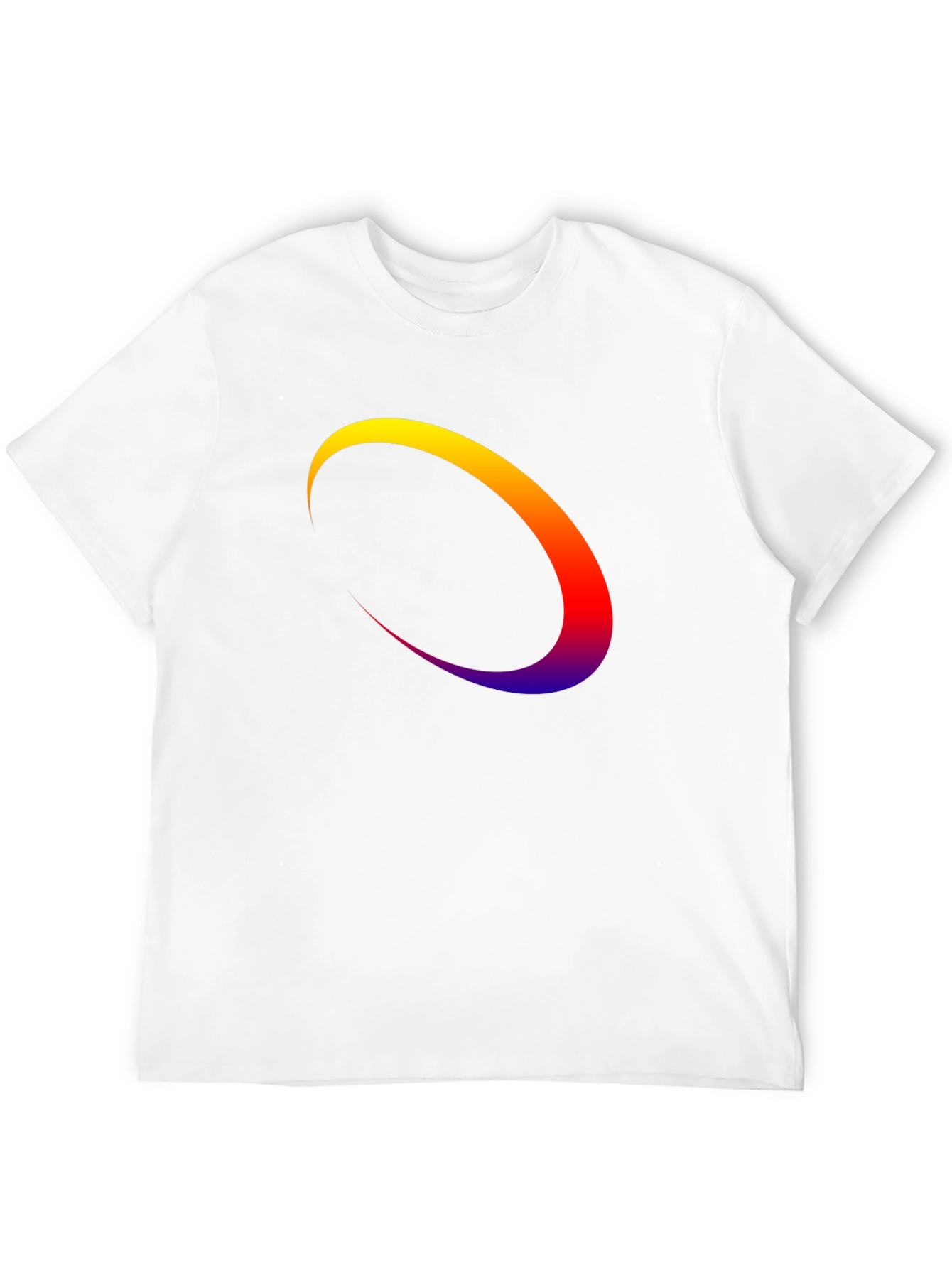 Abstract Arc Graphic Tee - Modern Style