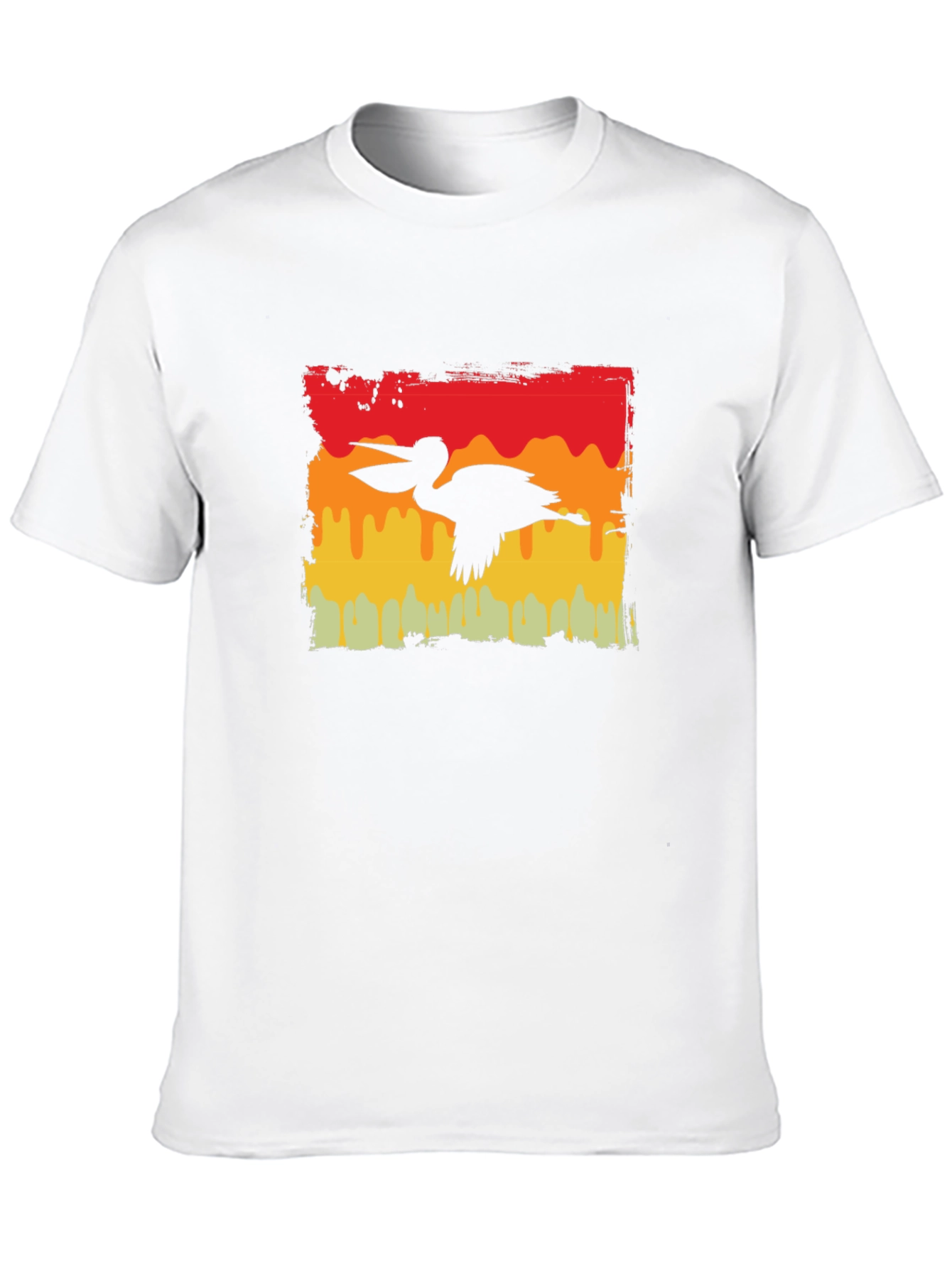 Retro Pelican Graphic Tee - Black