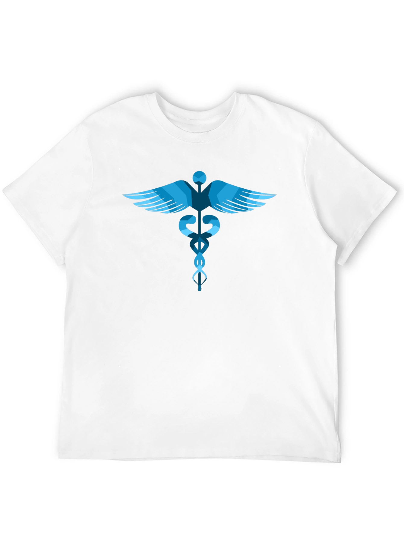 Caduceus Graphic Tee - Black Cotton T-Shirt