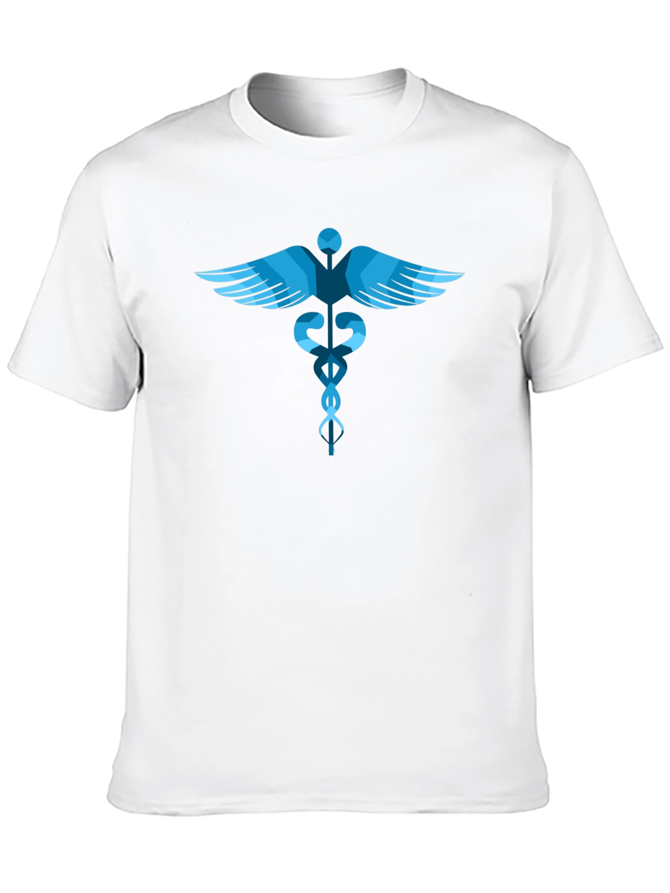 Caduceus Graphic Tee - Black Cotton T-Shirt