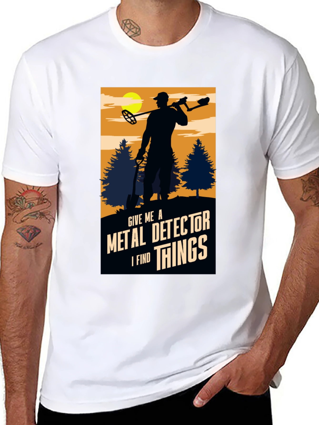 Metal Detector T-Shirt - I Find Things