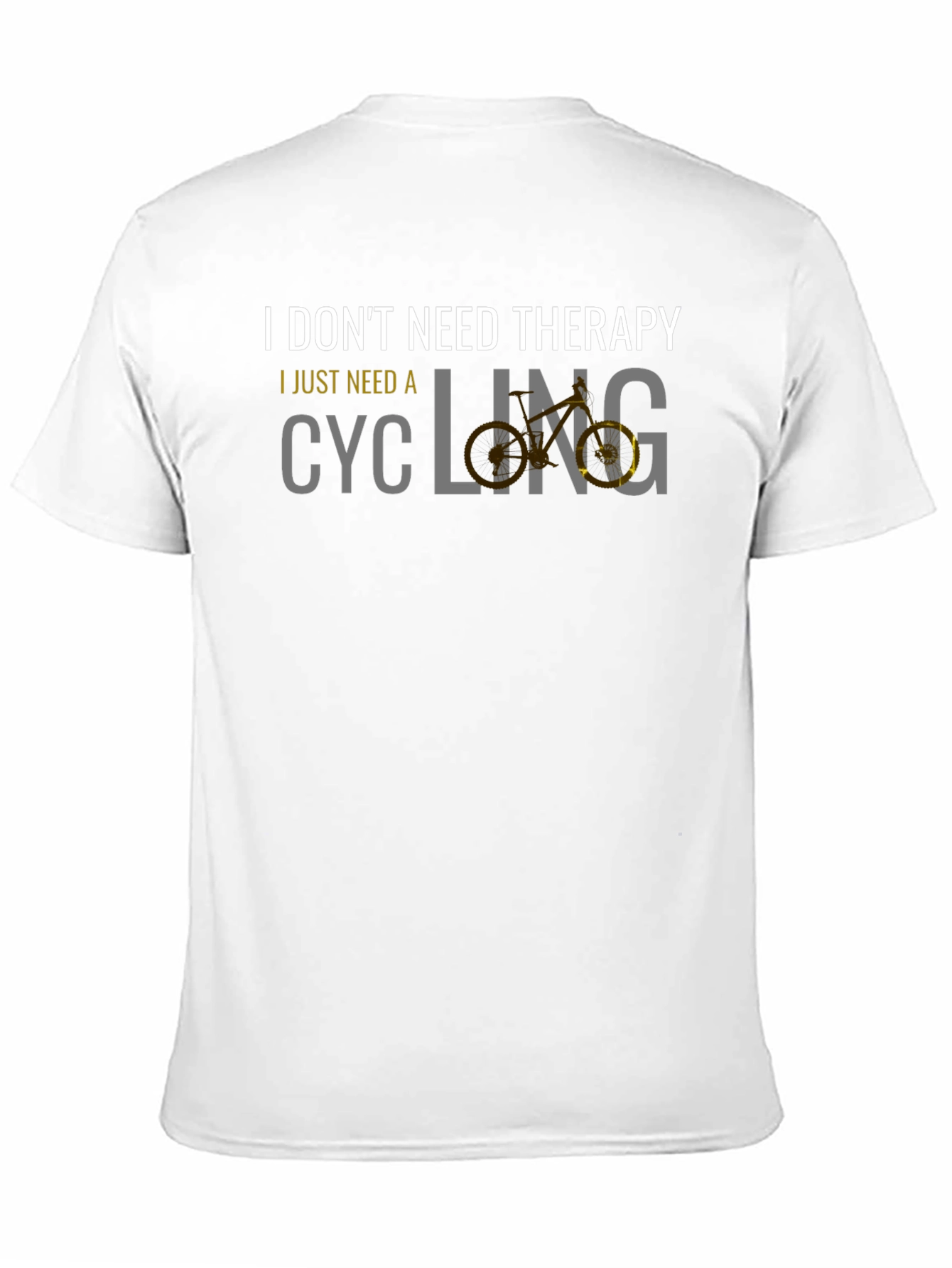 Cycling Therapy Graphic Tee - Black