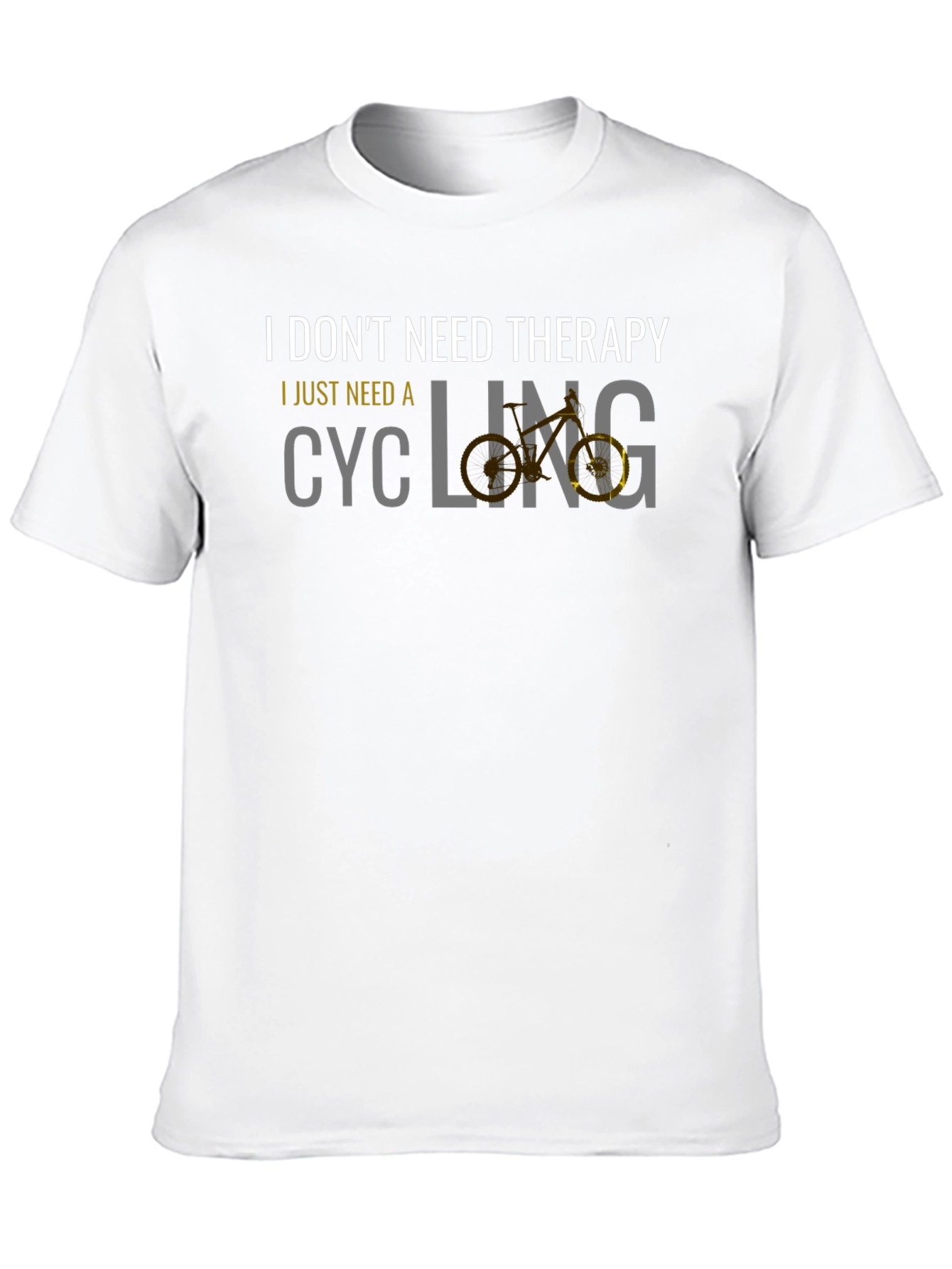 Cycling Therapy Graphic Tee - Black