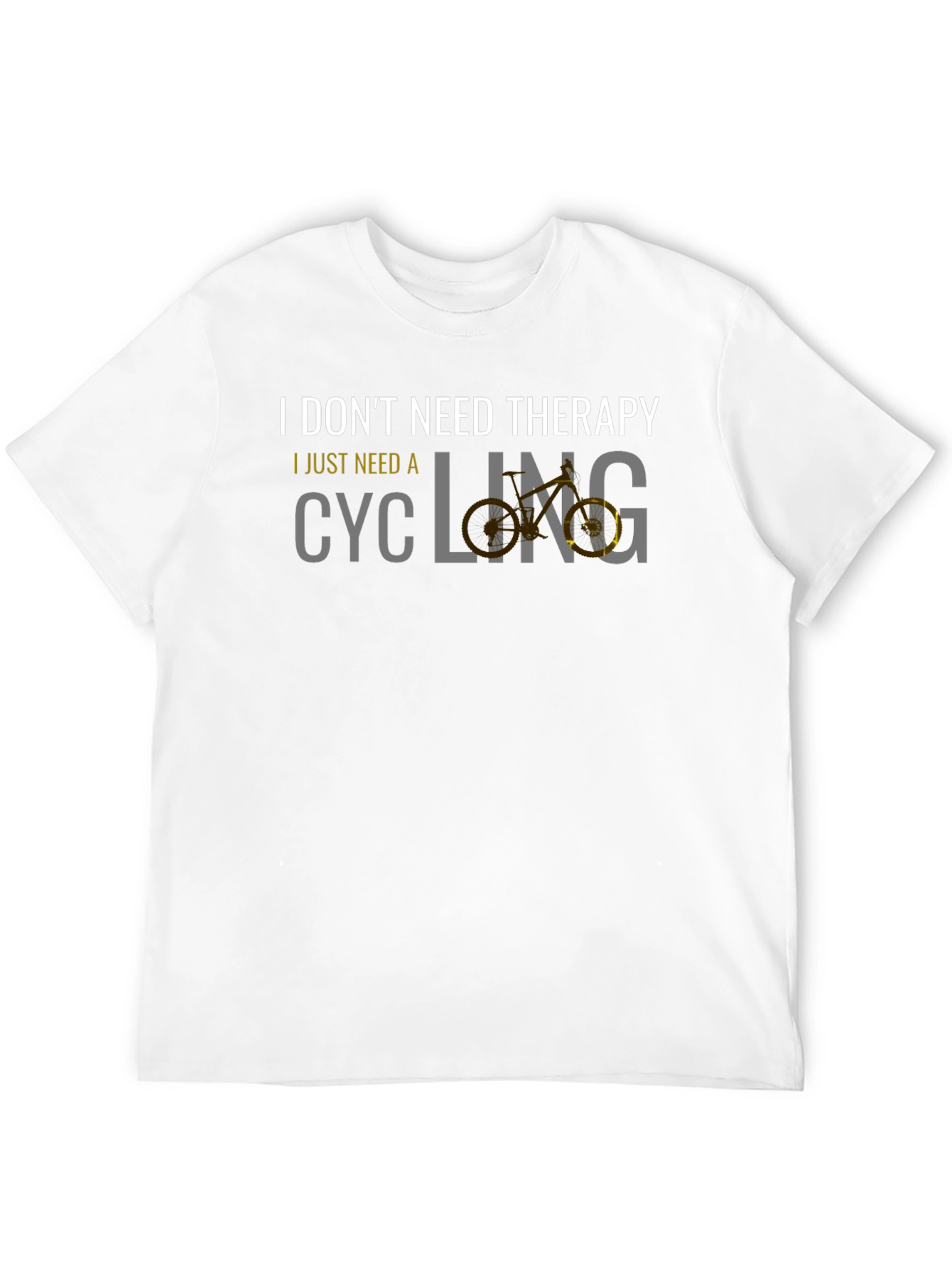 Cycling Therapy Graphic Tee - Black