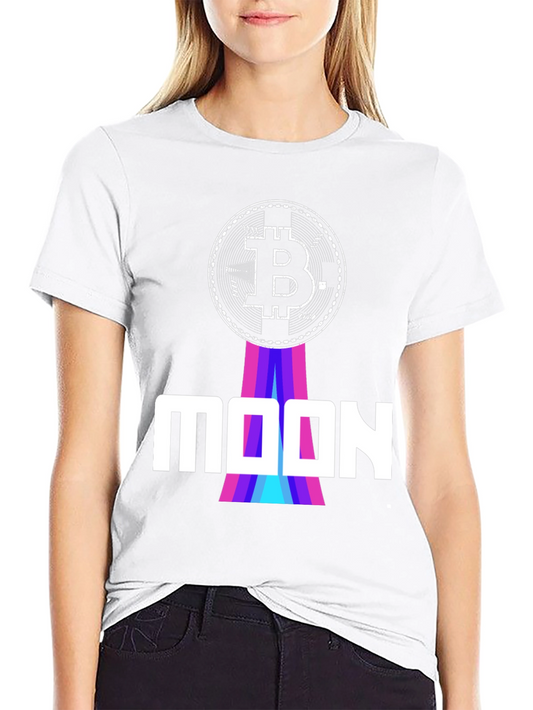 Bitcoin to the Moon Graphic Tee - Black