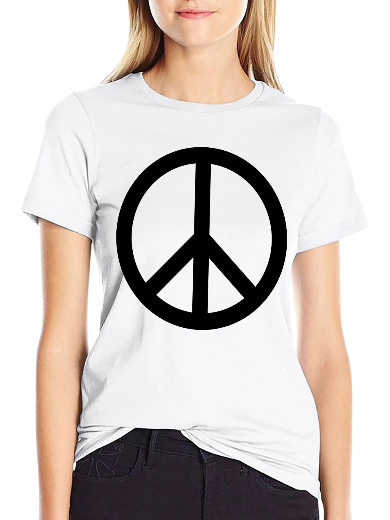 Peace Symbol Black T-Shirt