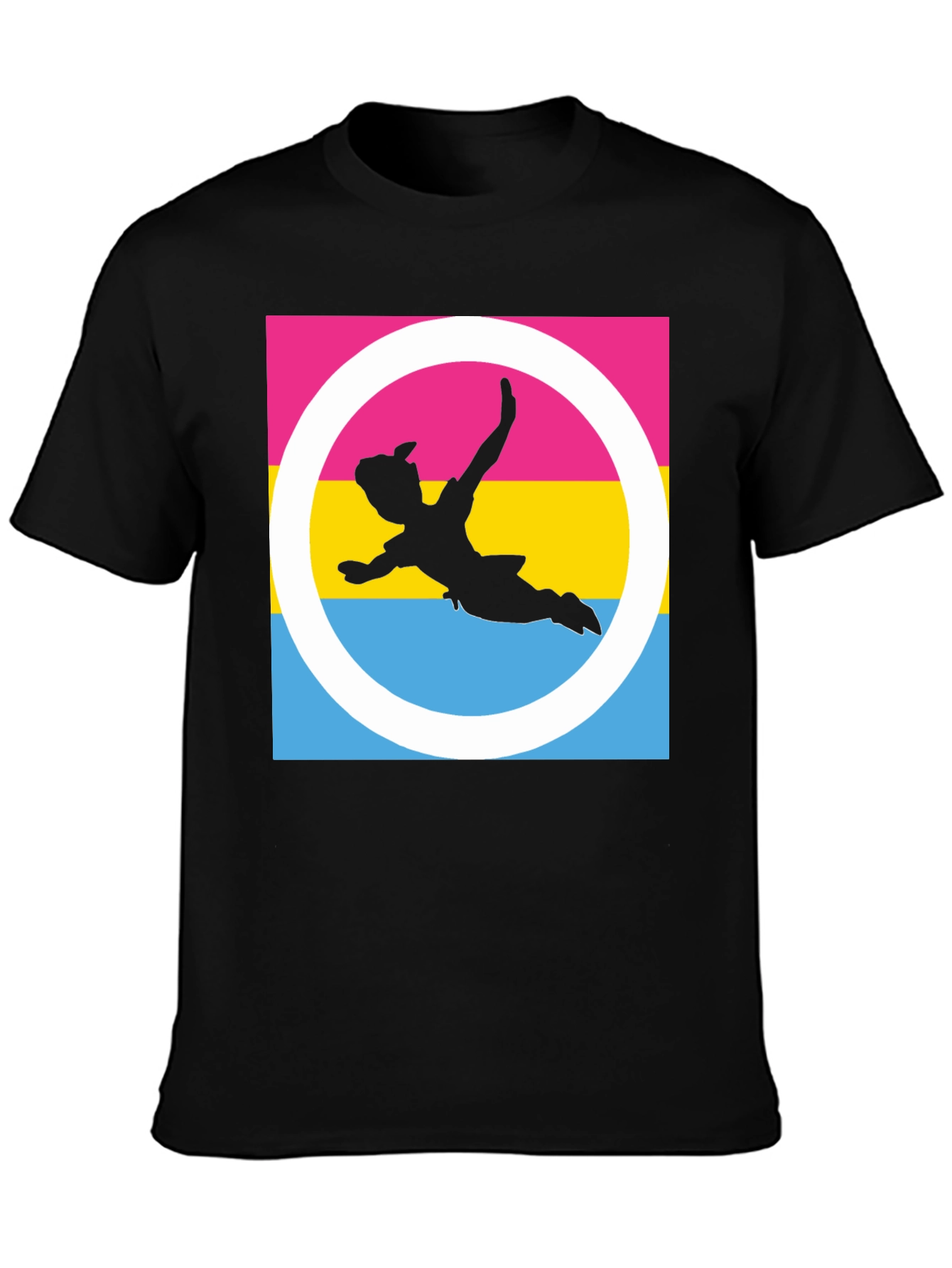 Pan Pride Peter Pan T-Shirt - Black Cotton Blend