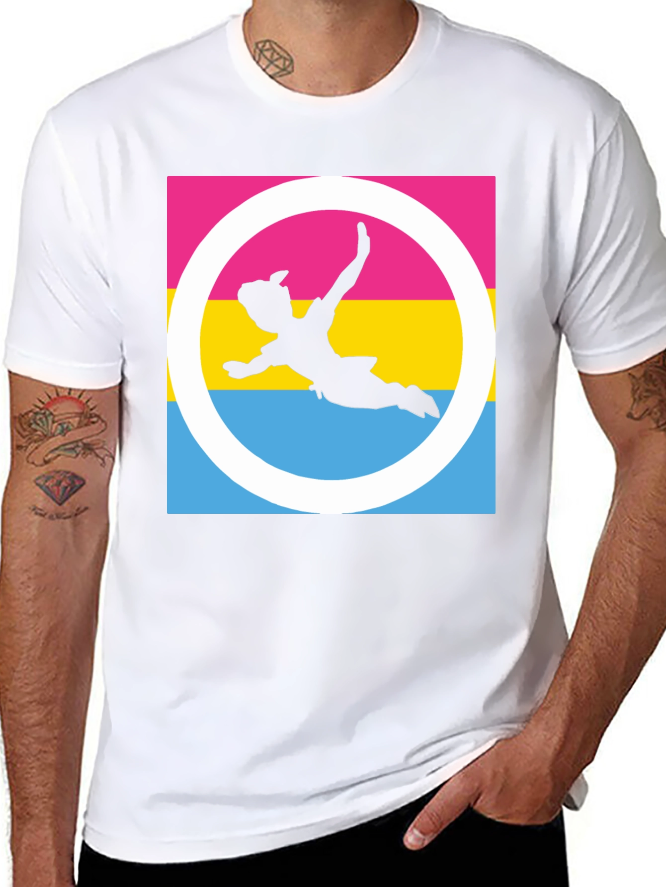Pan Pride Peter Pan T-Shirt - Black Cotton Blend
