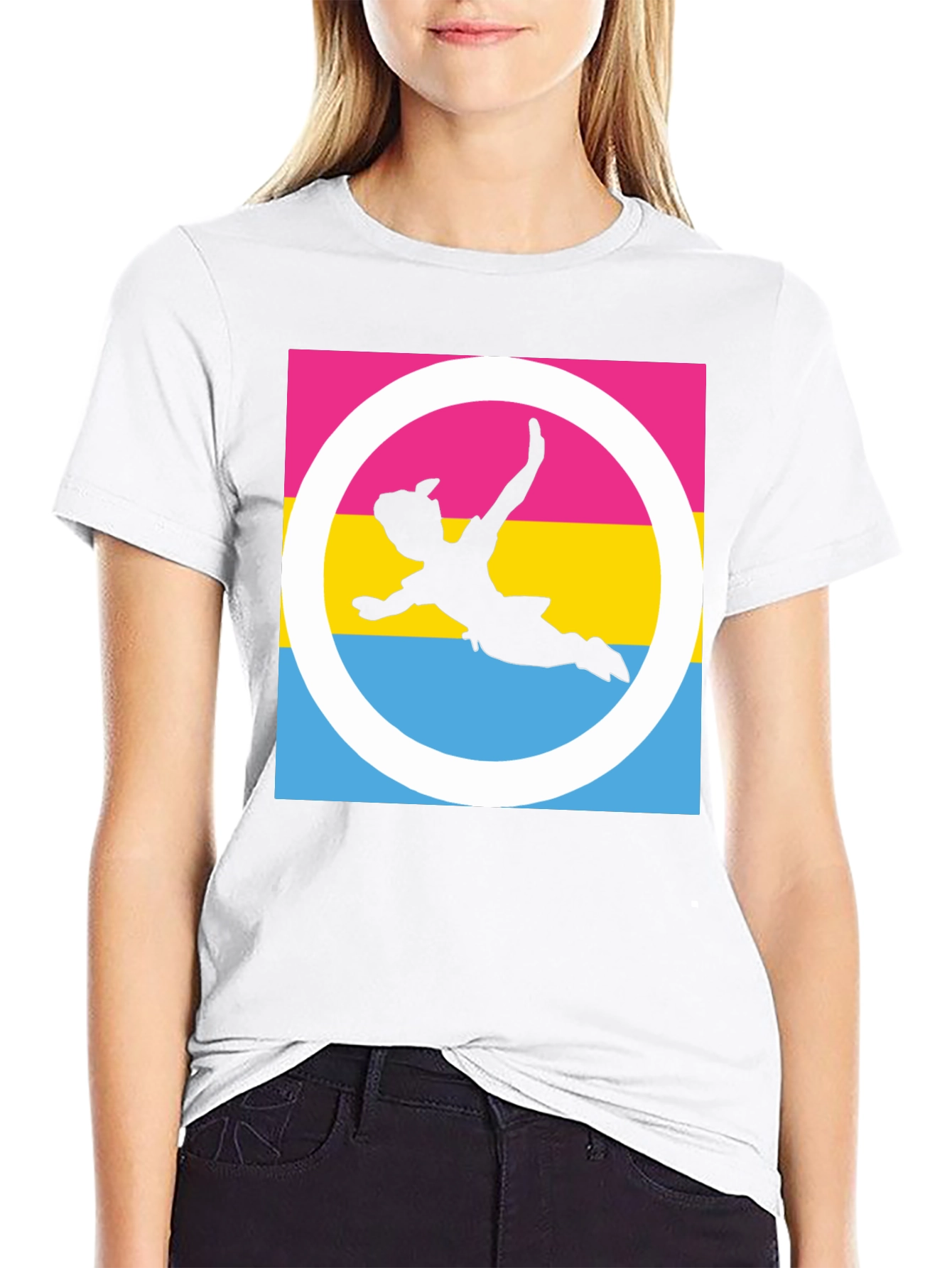 Pan Pride Peter Pan T-Shirt - Black Cotton Blend