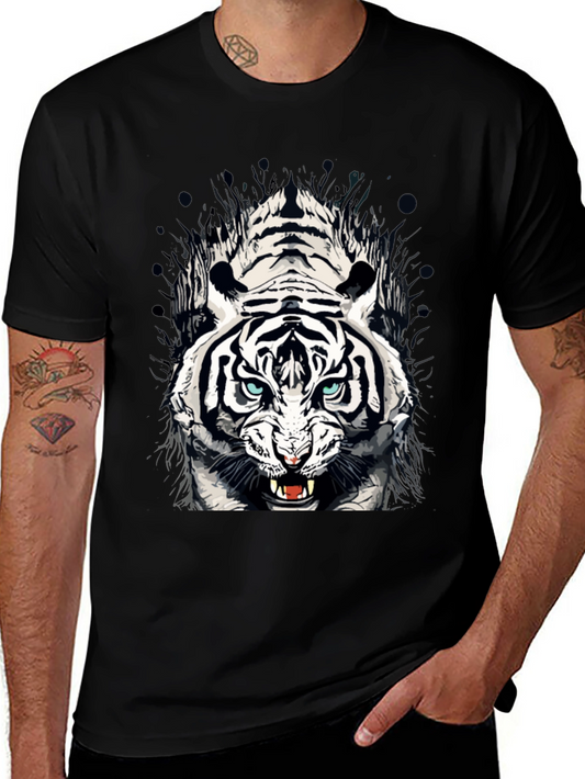Bold Tiger Graphic T-Shirt - Fierce Style