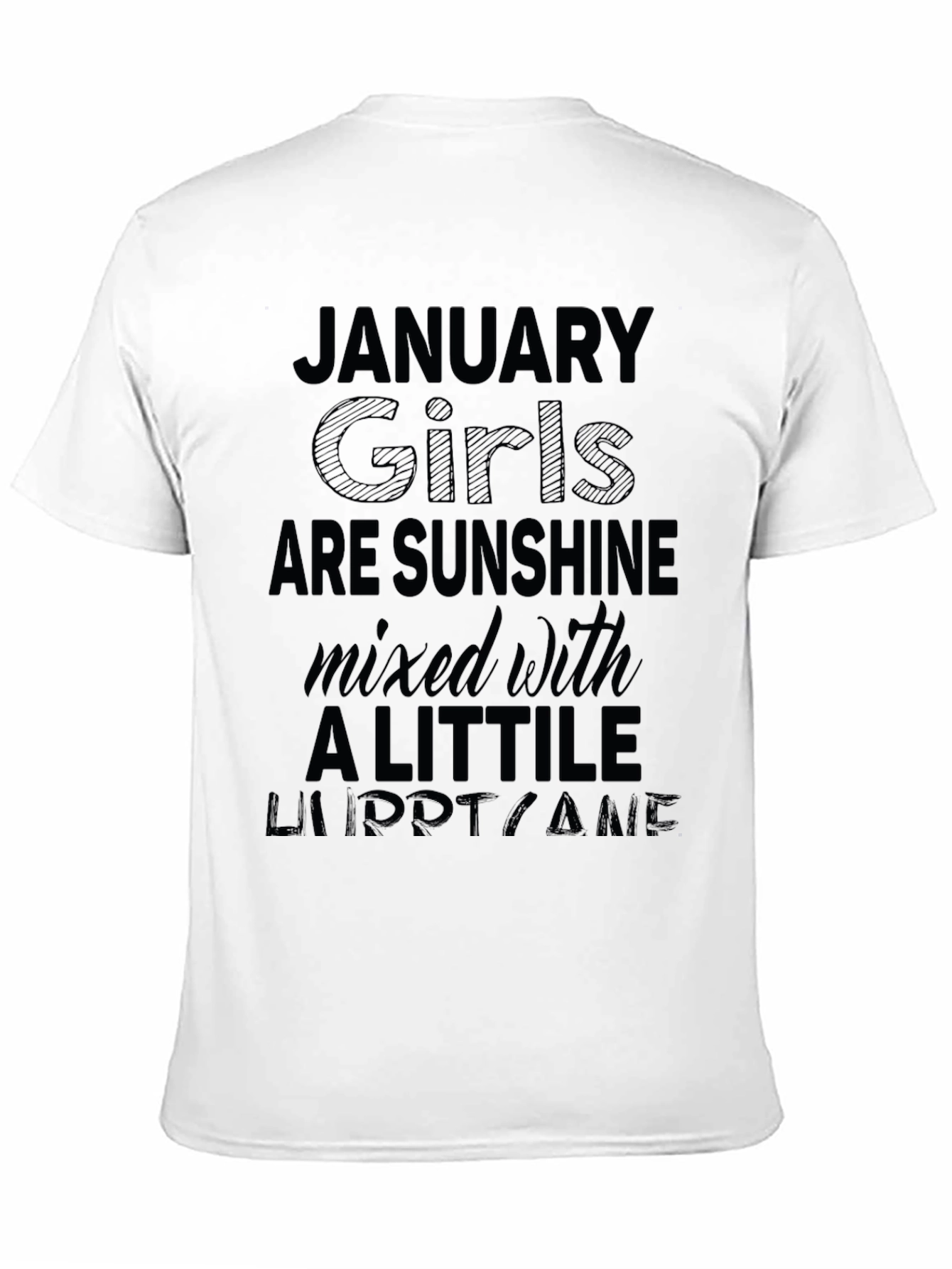 January Girls Sunshine Hurricane Black T-Shirt