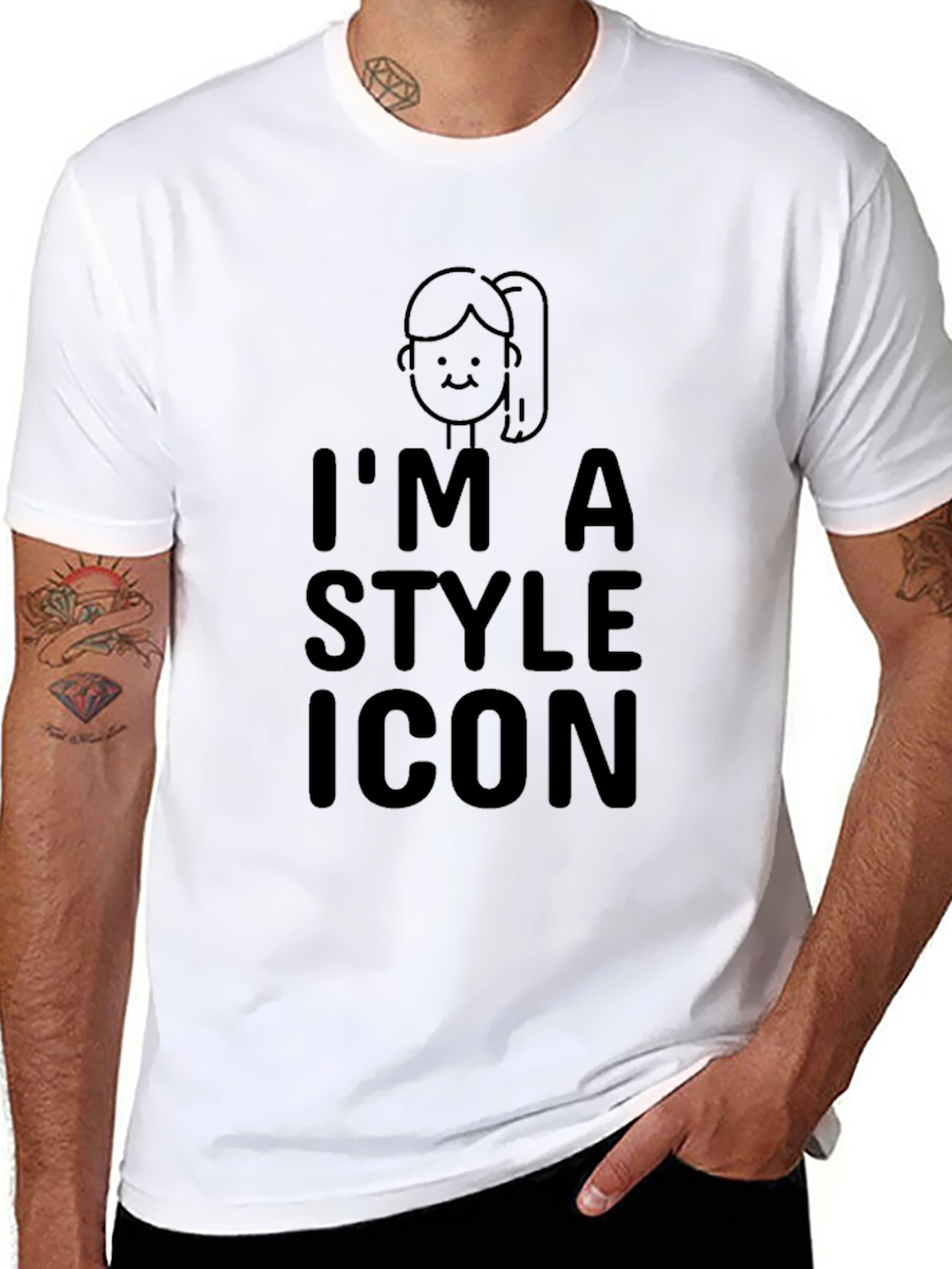 Im A Style Icon Black T-Shirt