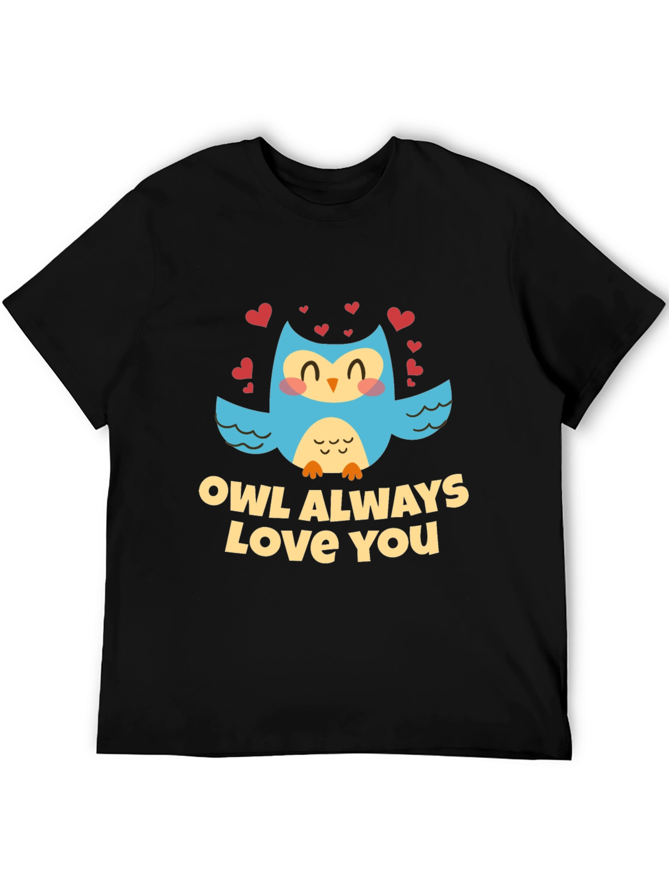 Owl Always Love You Graphic Black T-Shirt