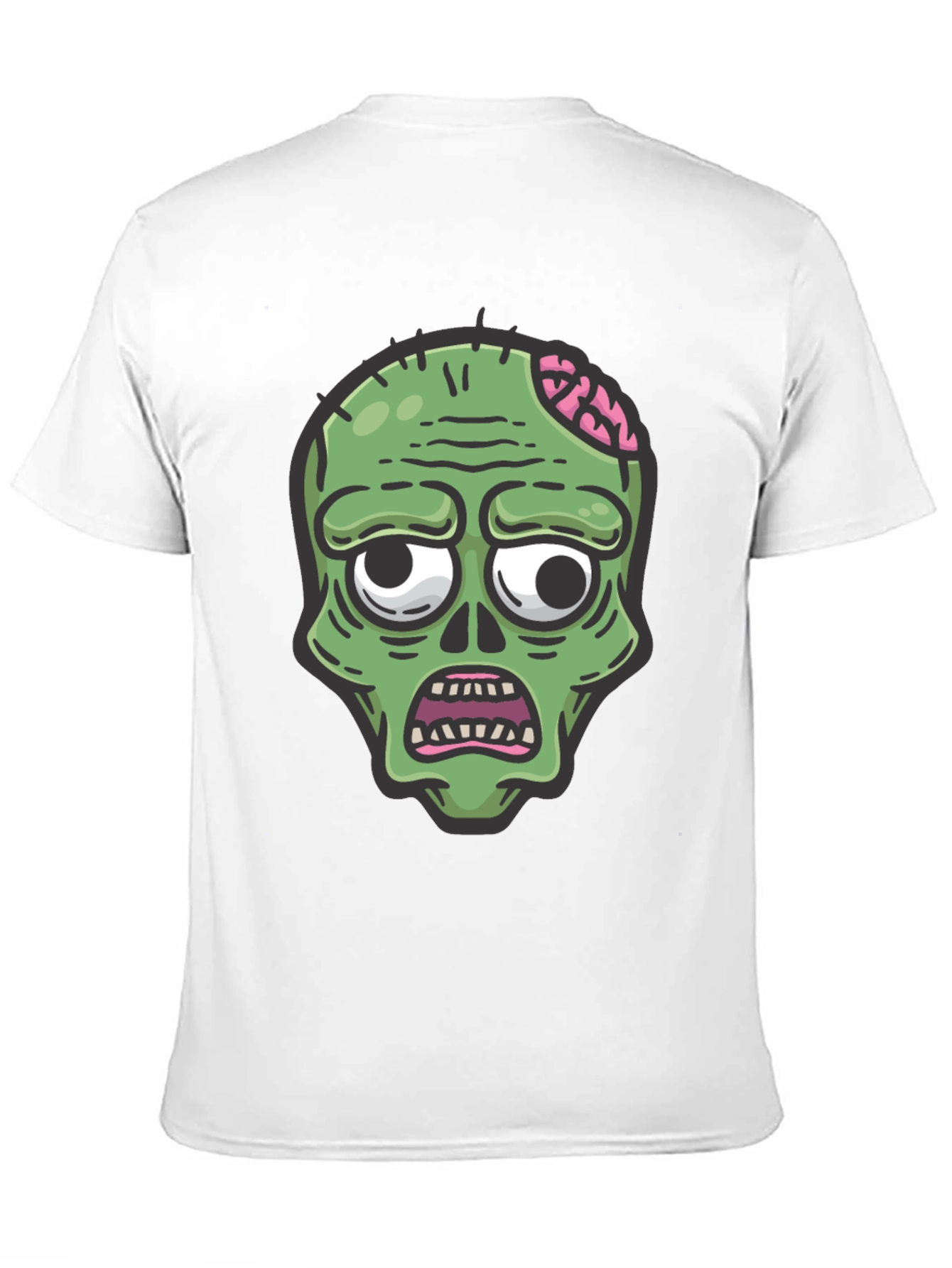 Zombie Graphic Tee - Halloween Mens Black T-Shirt