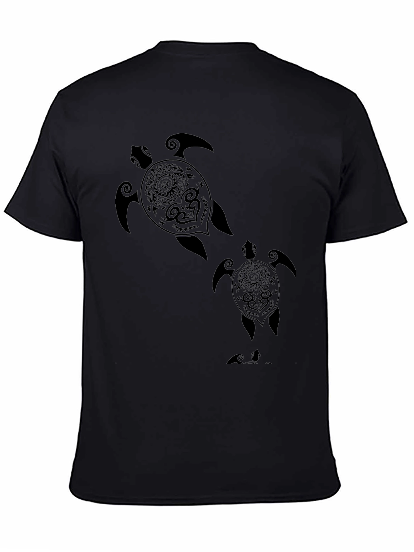Black Turtle Graphic Tee - Stylish Mens T-Shirt