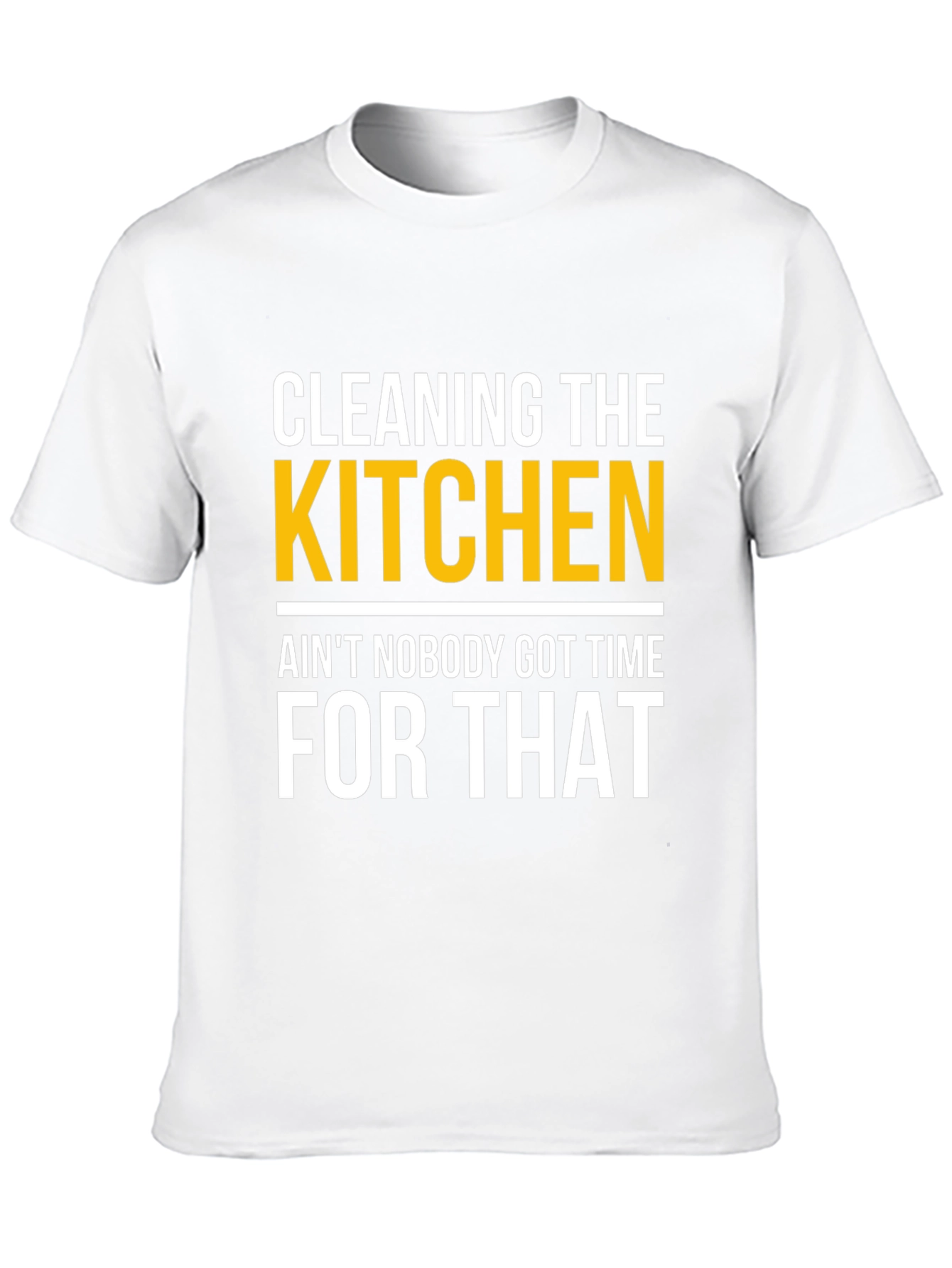 Funny Cleaning the Kitchen T-Shirt - Novelty Graphic Tee