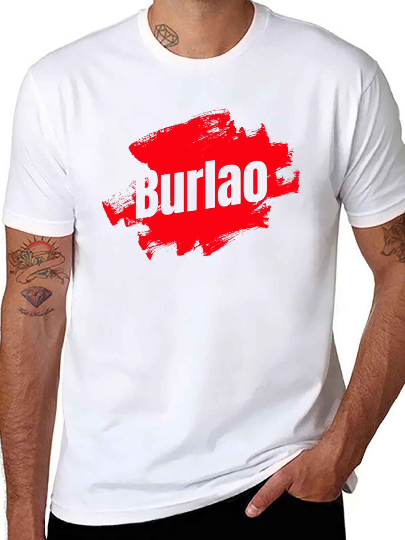 Burlao Graphic Tee - Stylish Mens Black T-Shirt
