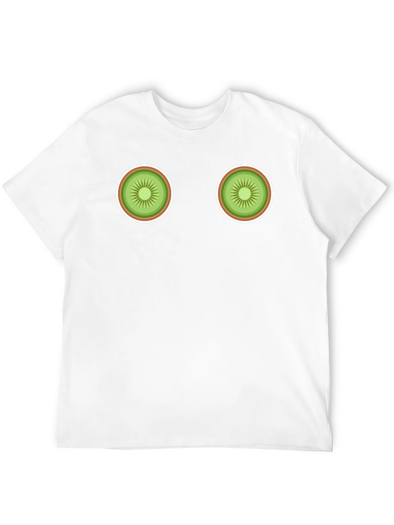 Kiwi Slice Graphic Black T-Shirt