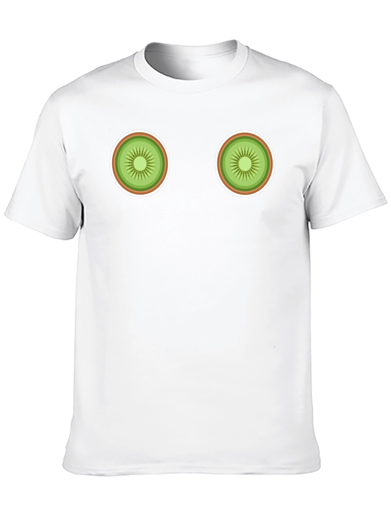 Kiwi Slice Graphic Black T-Shirt