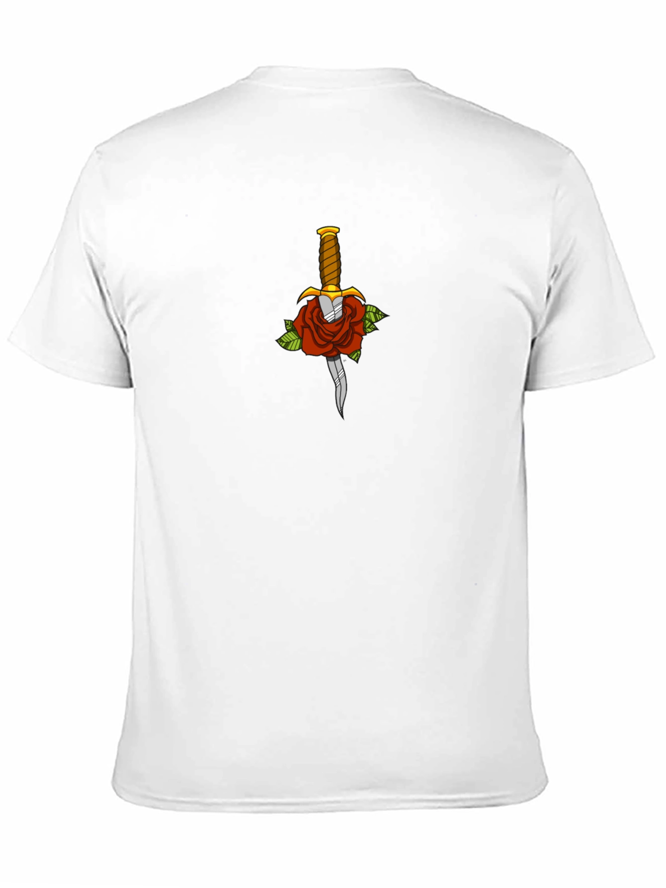 Rose & Dagger Graphic Tee - Edgy Style
