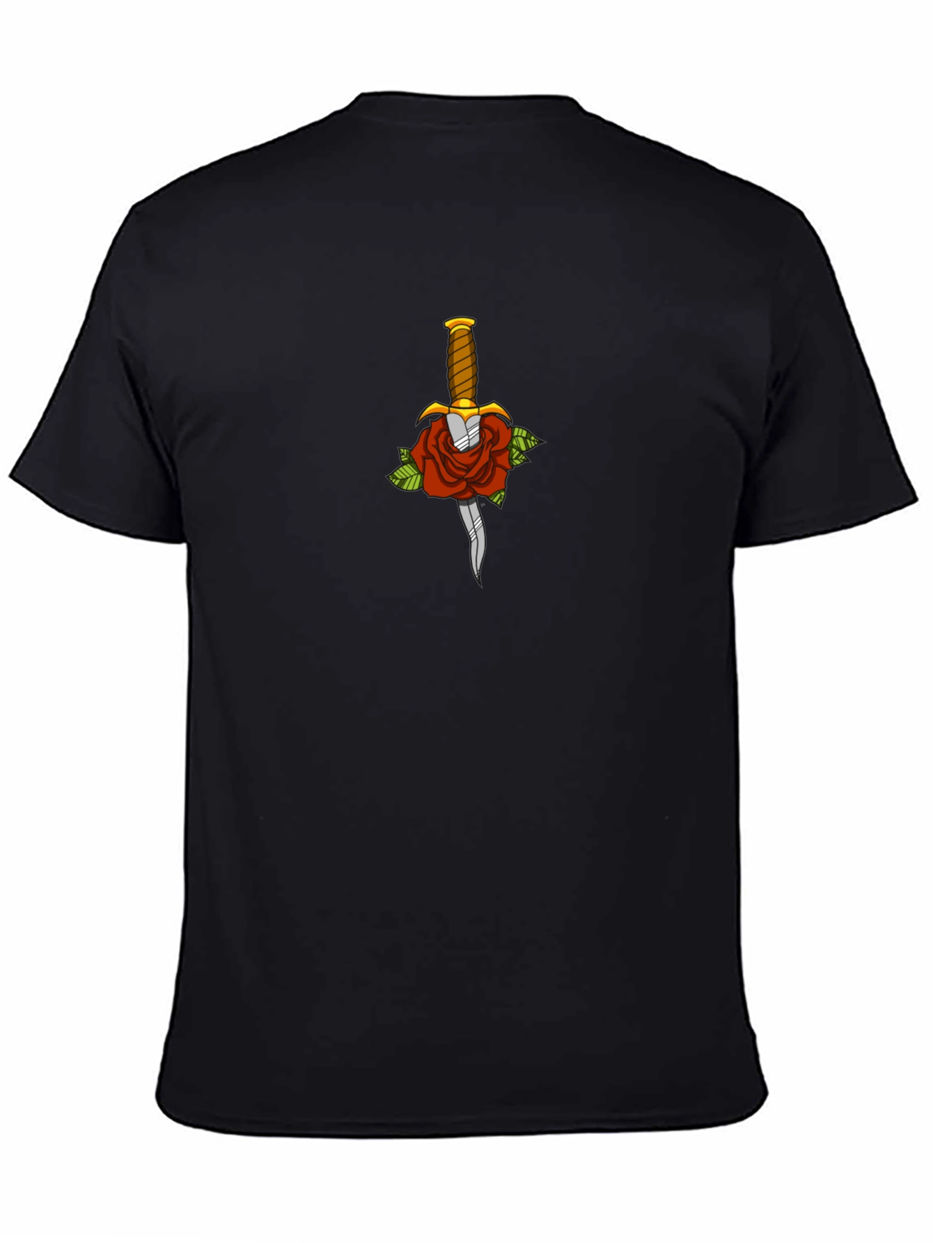 Rose & Dagger Graphic Tee - Edgy Style