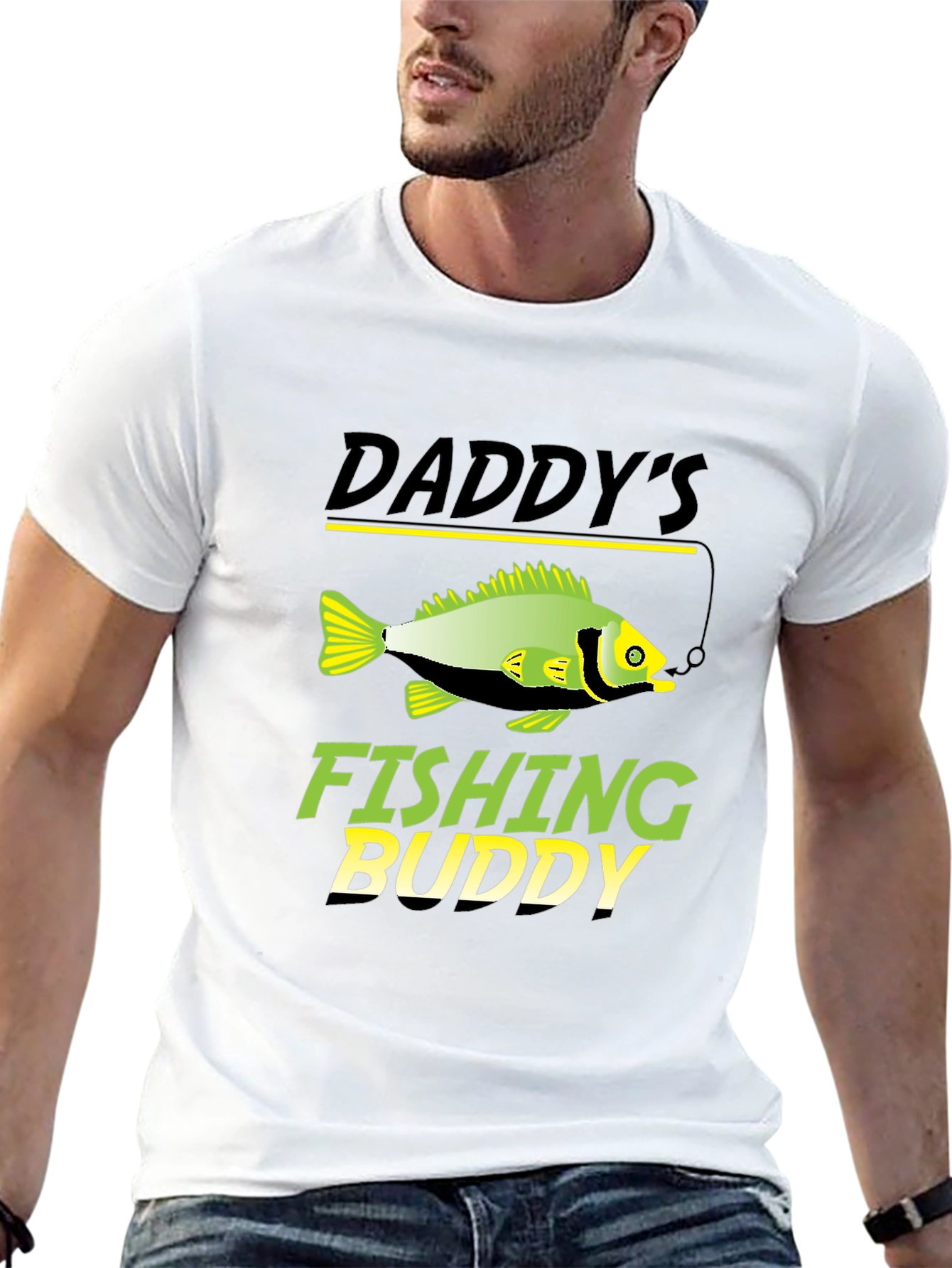 Daddys Fishing Buddy Graphic T-Shirt