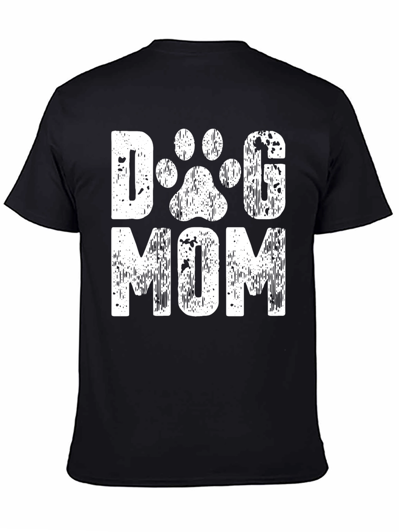 Dog Mom Graphic T-Shirt - Black