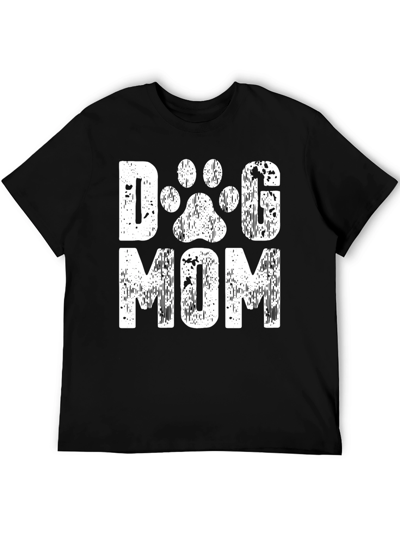 Dog Mom Graphic T-Shirt - Black