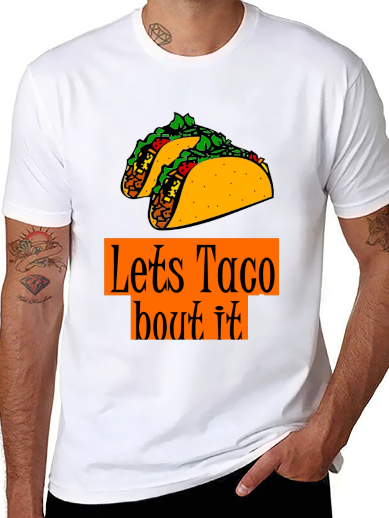 Lets Taco Bout It T-Shirt - Foodie Fun