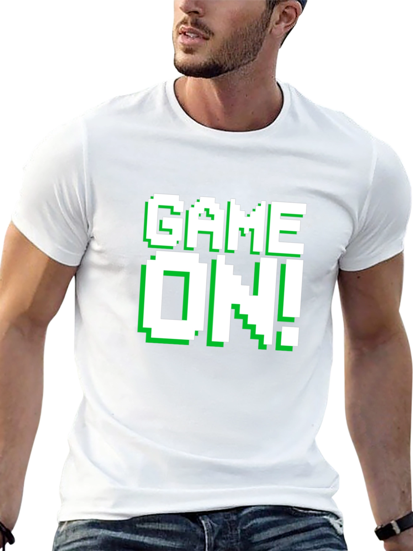 Game On! Graphic Tee - Retro Pixel Gamer T-Shirt
