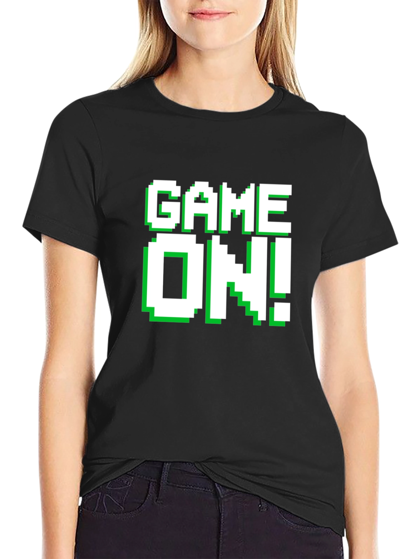 Game On! Graphic Tee - Retro Pixel Gamer T-Shirt